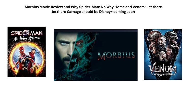 Morbius Movie Review and Why Spider-Man: No Way Home and Venom: Let there be Carnage should be on Disney+ coming soon episode artwork