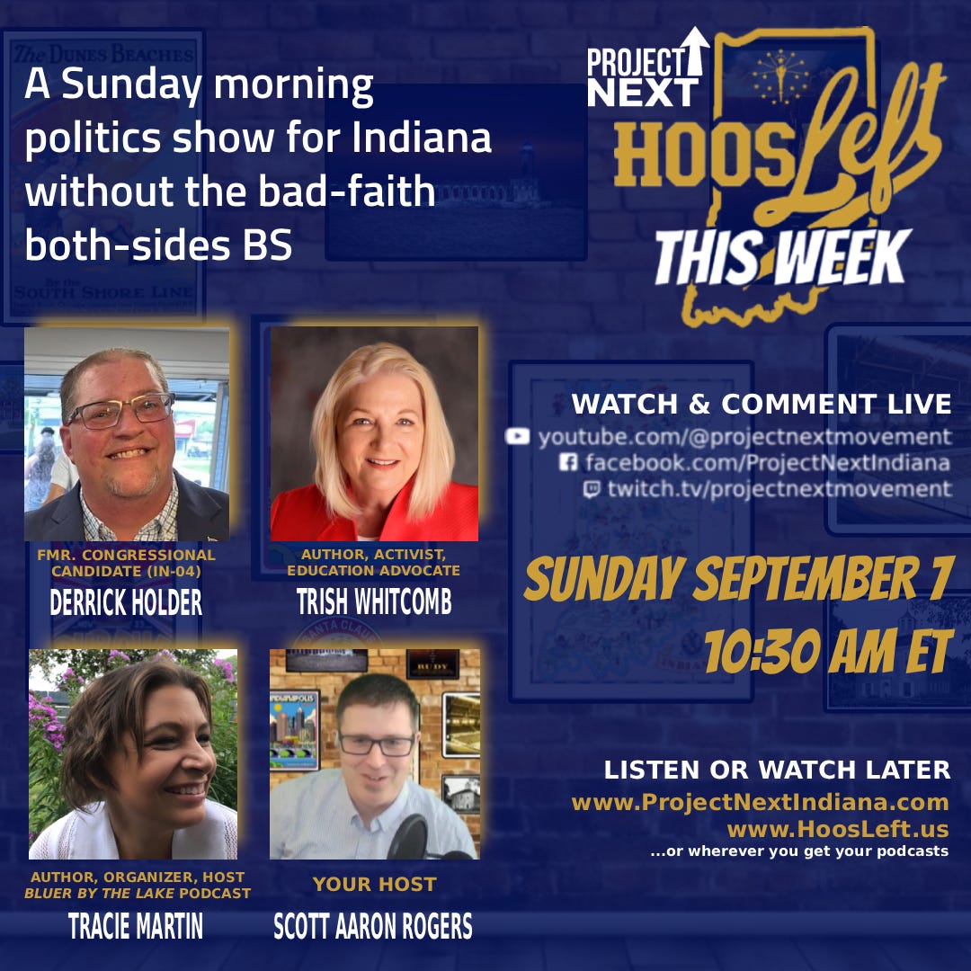 HoosLeft This Week September 7, 2025