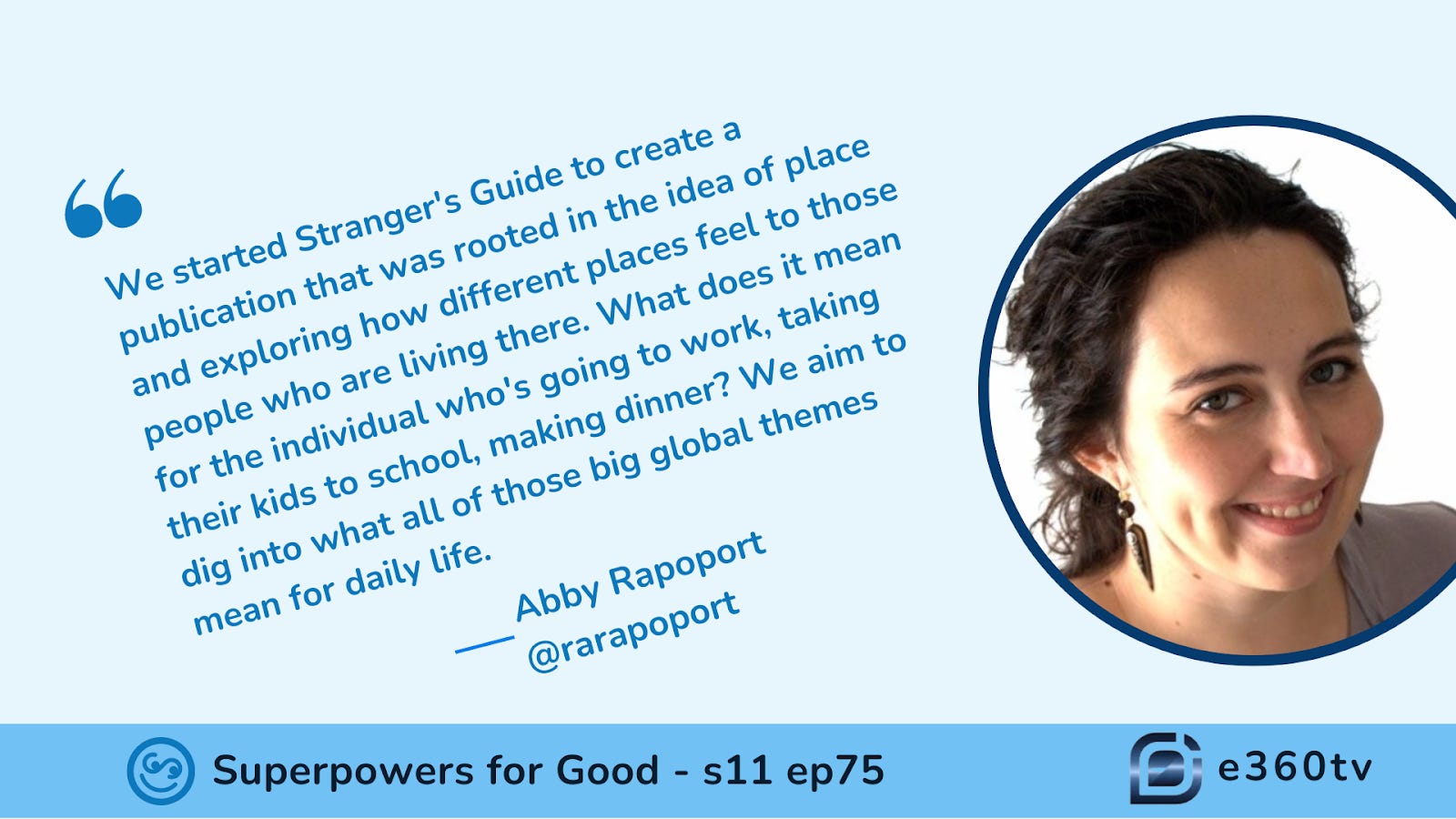 Embracing Our Shared Humanity Through "Stranger's Guide" episode artwork