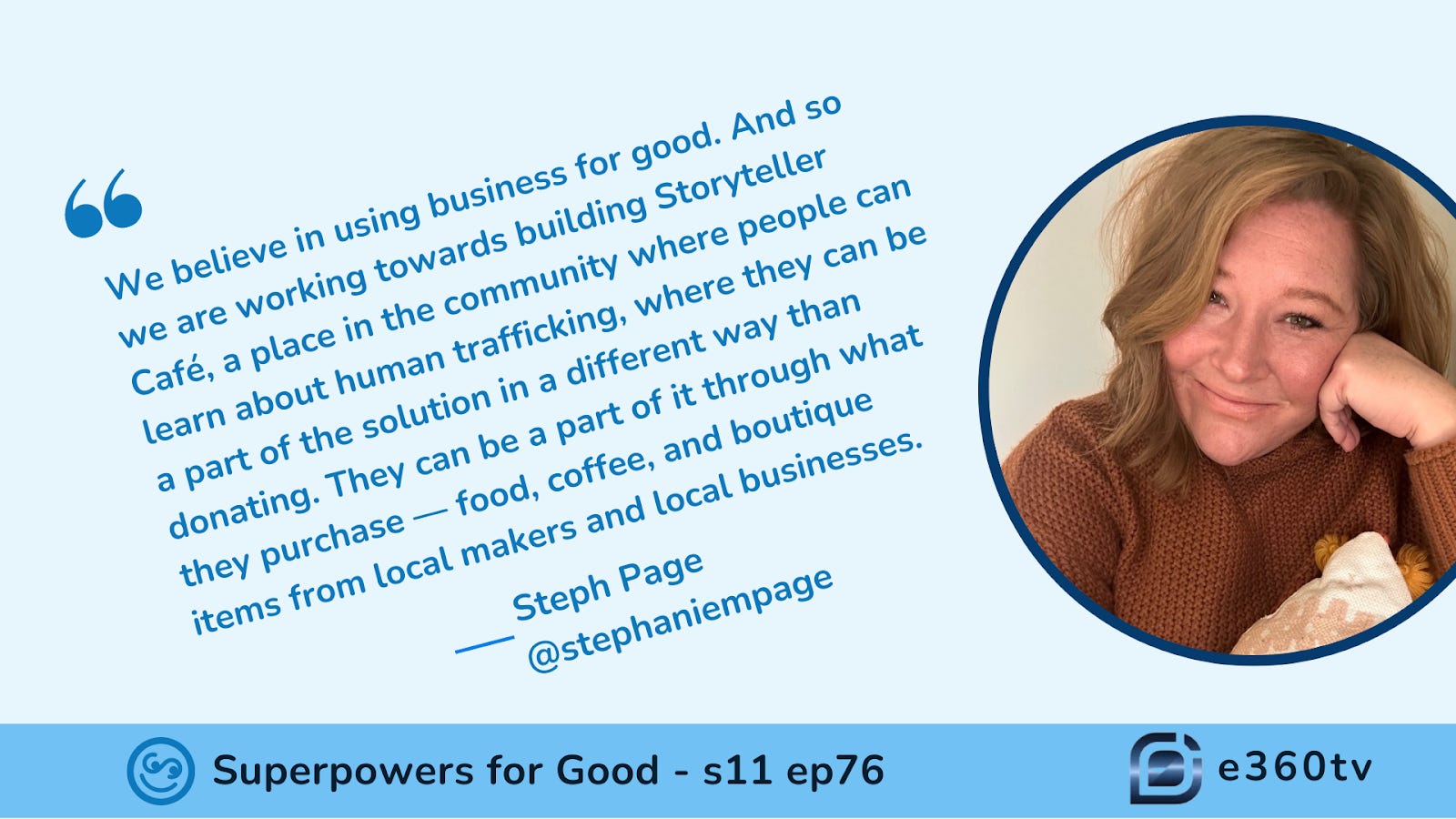 Business for Good: How Storyteller Café Combats Human Trafficking episode artwork