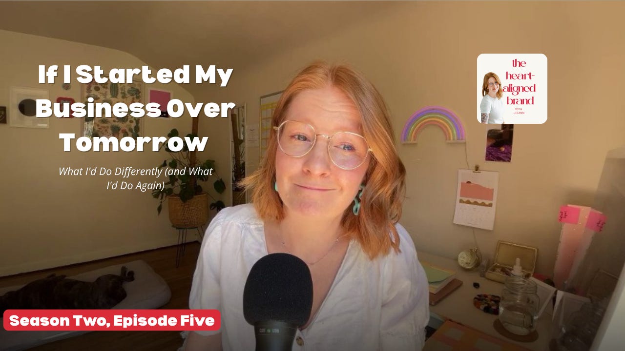 If I Started My Business Over Tomorrow episode artwork