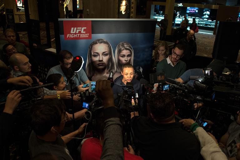 UFC Vegas Open Workouts: Rose Namajunas media scrum episode artwork