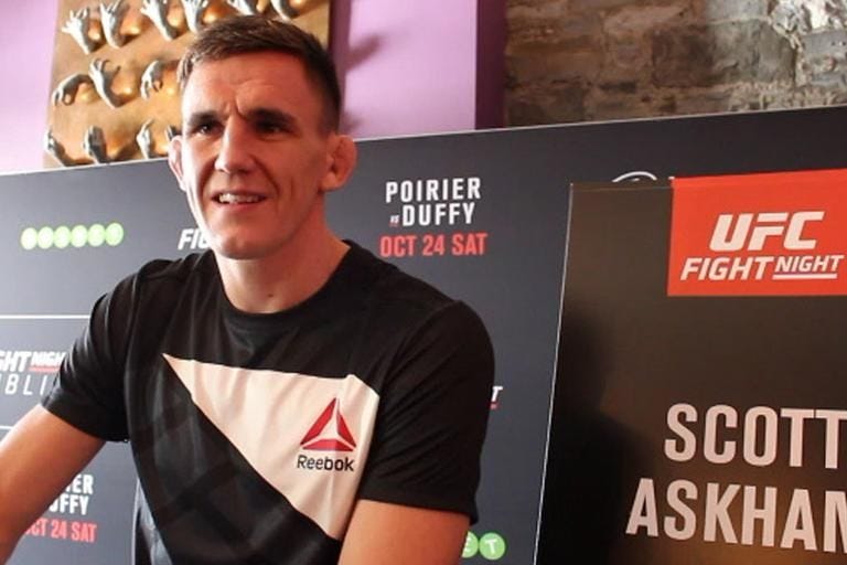 UFC Dublin Media Day: Scott Askham on his Irish test episode artwork