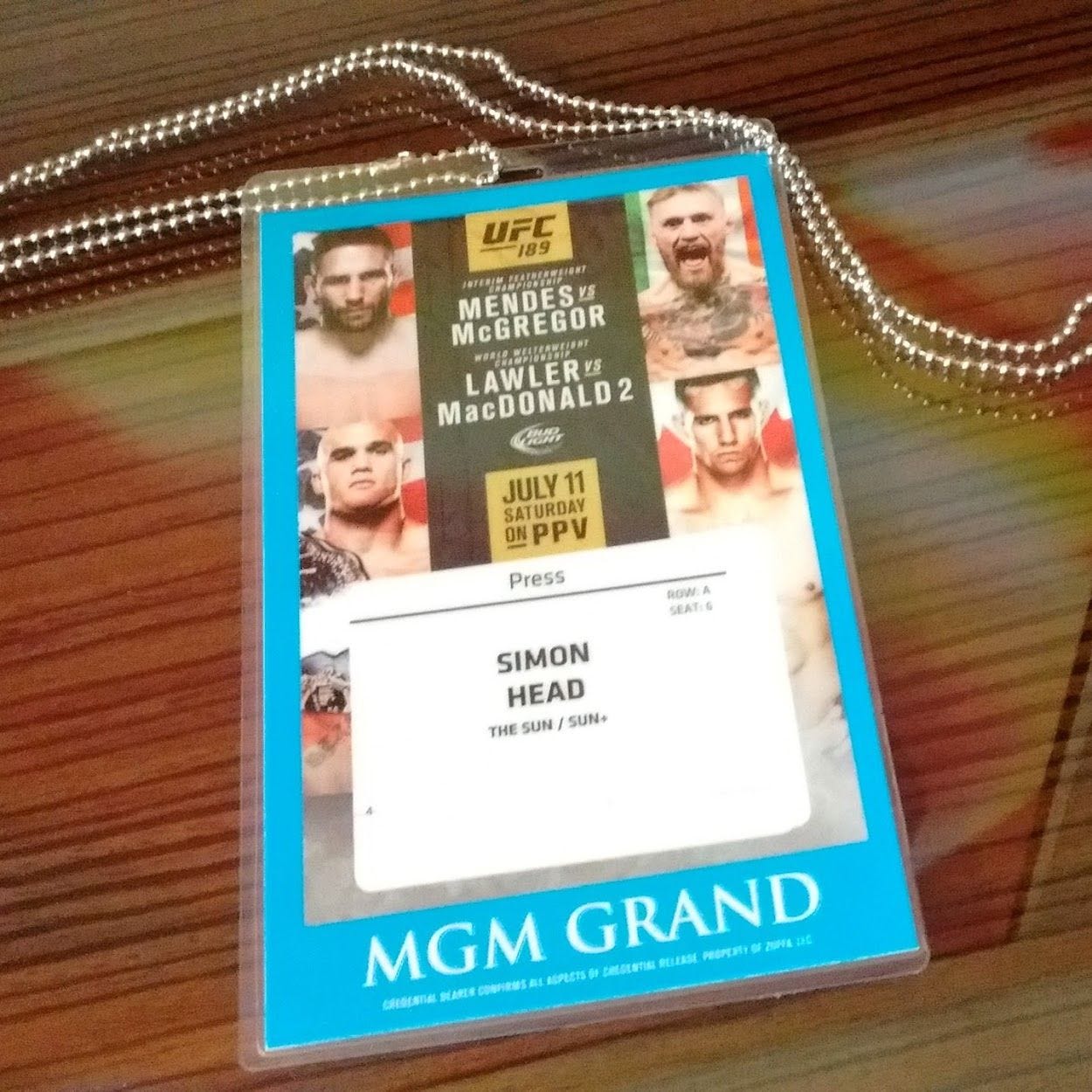 UFC 189: Pre-fight at octagonside at the MGM Grand Garden episode artwork