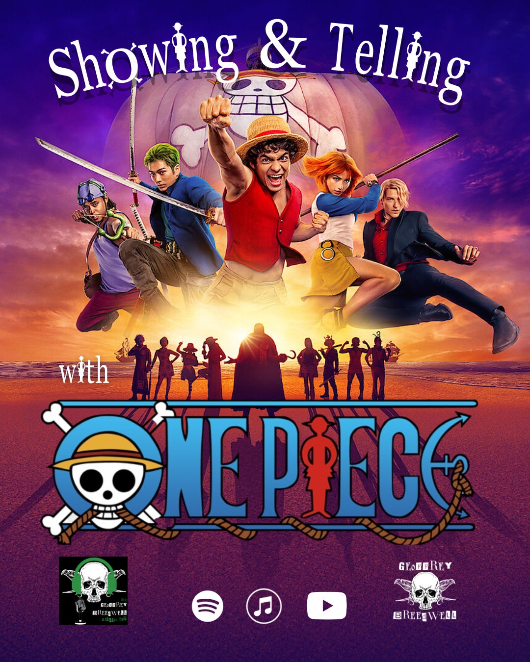 Showing & Telling with "One Piece" episode artwork
