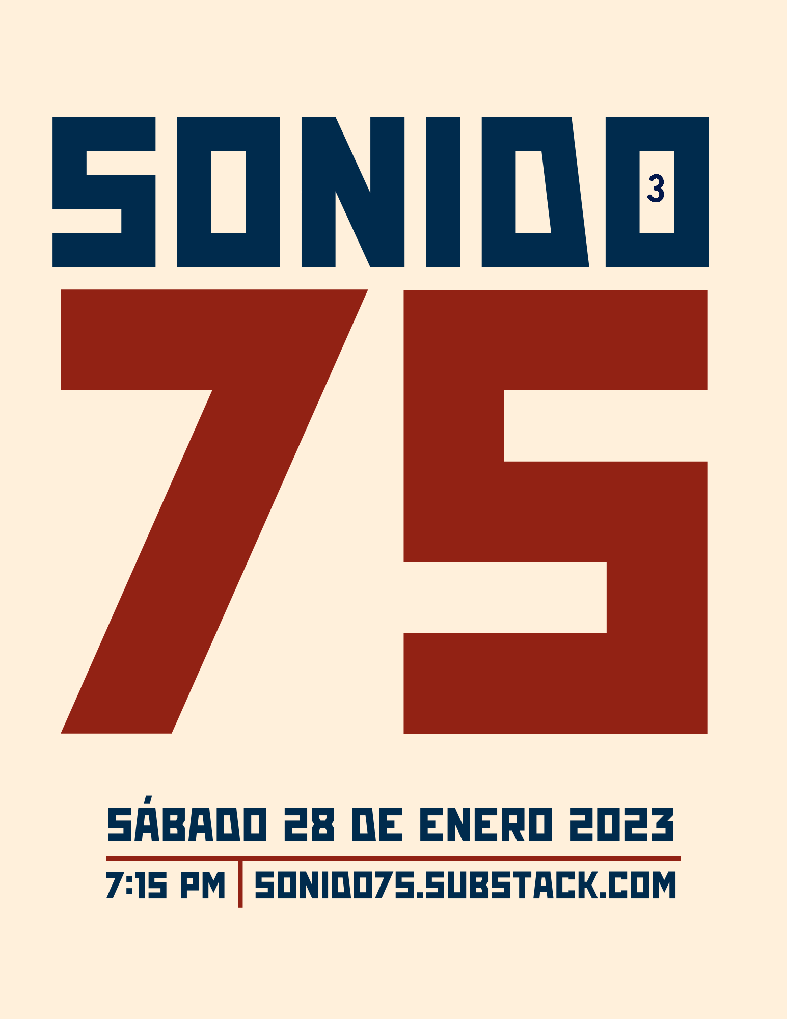 SONIDO 75 - PROGRAMA #3 (28.ENE.23)