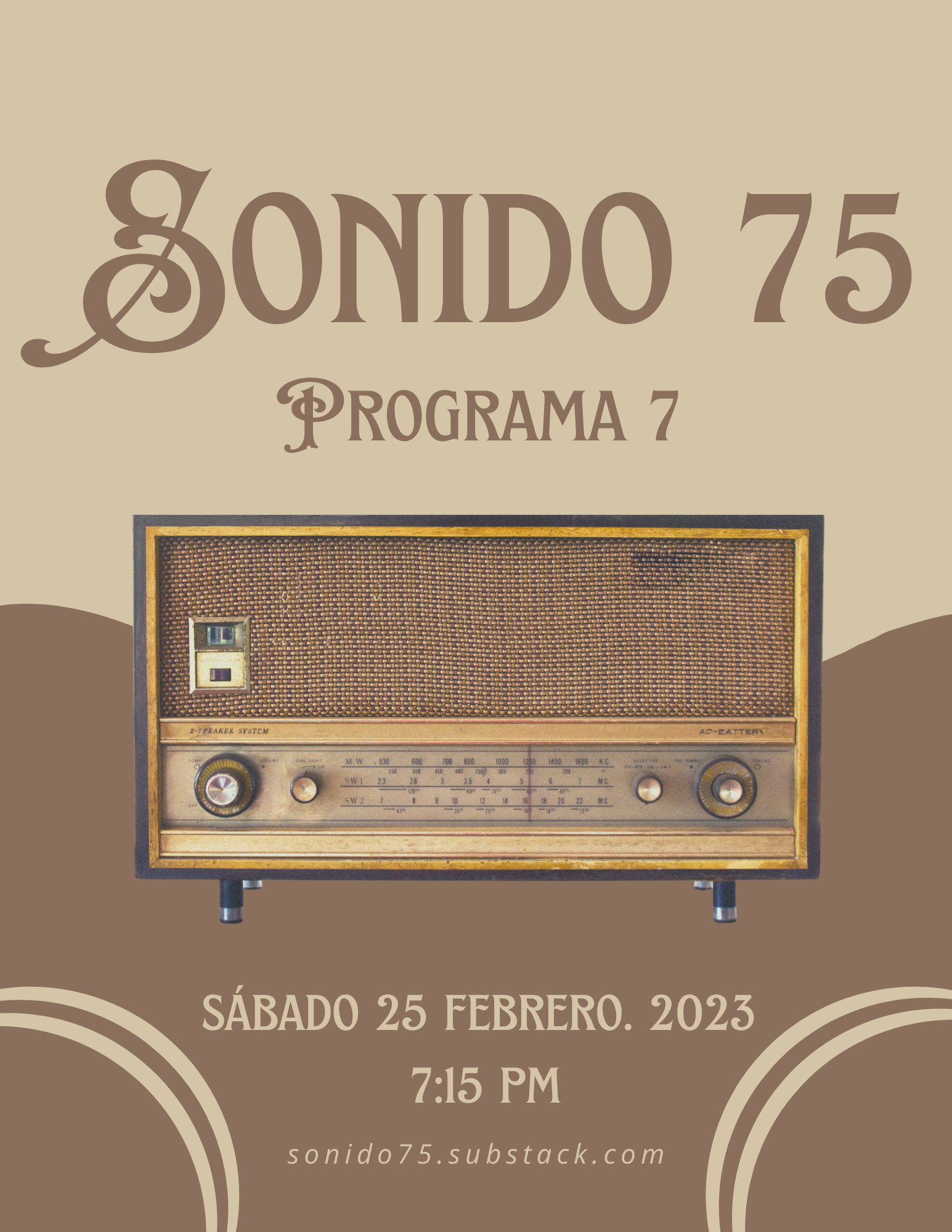 SONIDO 75 - PROGRAMA #7 (25.FEB.23)