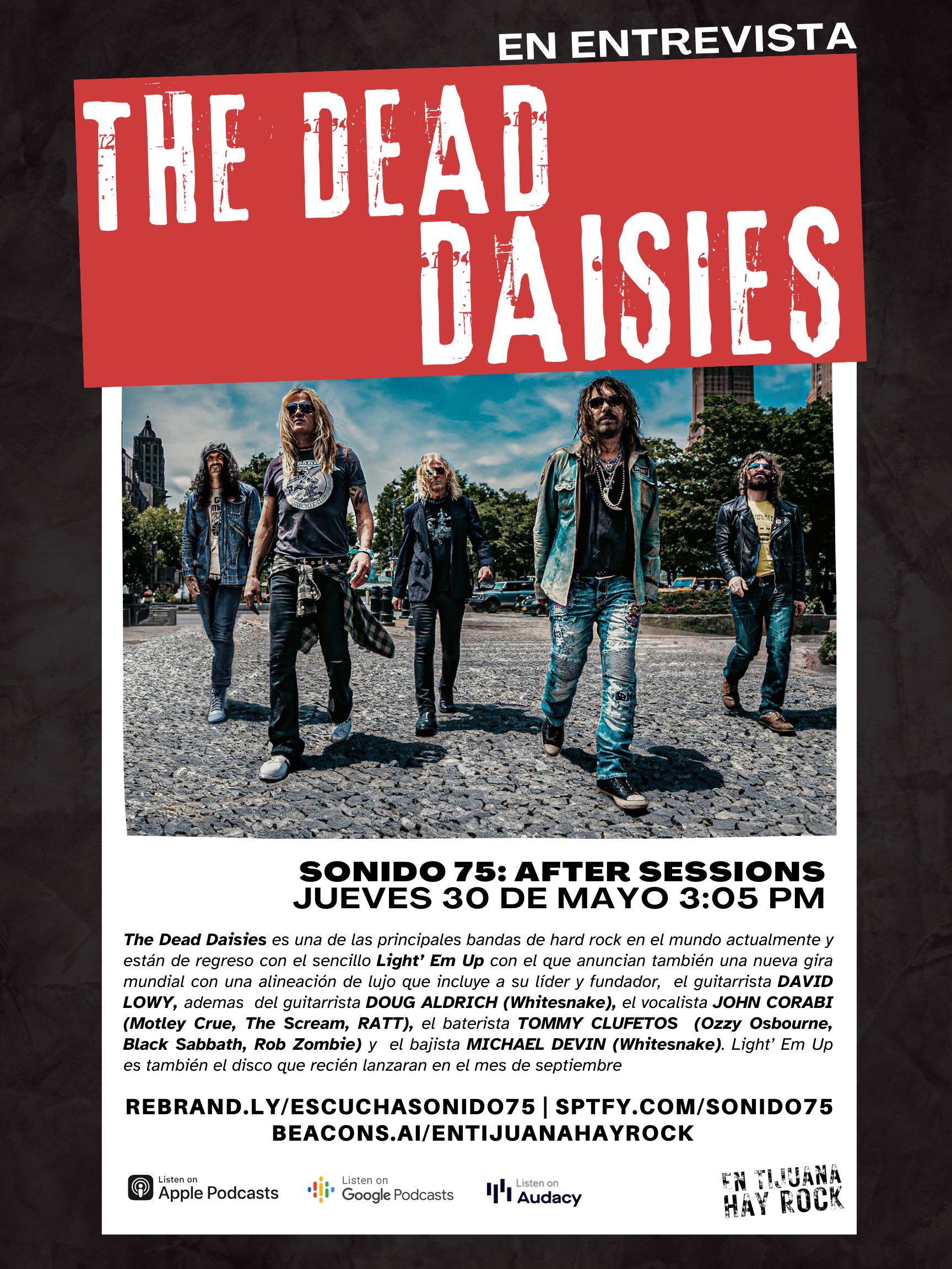 SONIDO 75: AFTER SESSIONS - ESPECIAL #1: THE DEAD DAISIES (30.MAY.2024) 