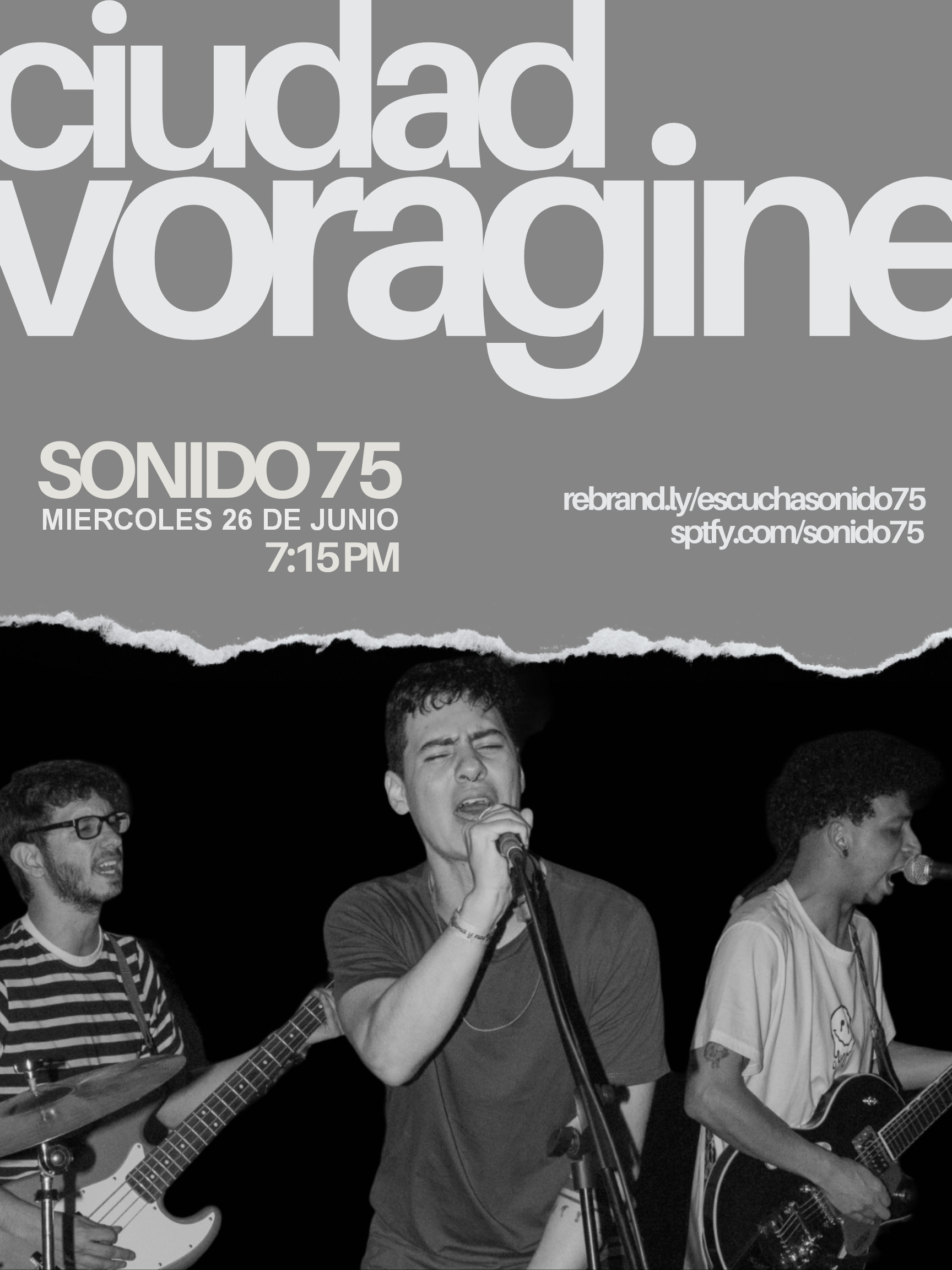 SONIDO 75 - PROGRAMA #89: CIUDAD VORAGINE (26.JUN.2024)