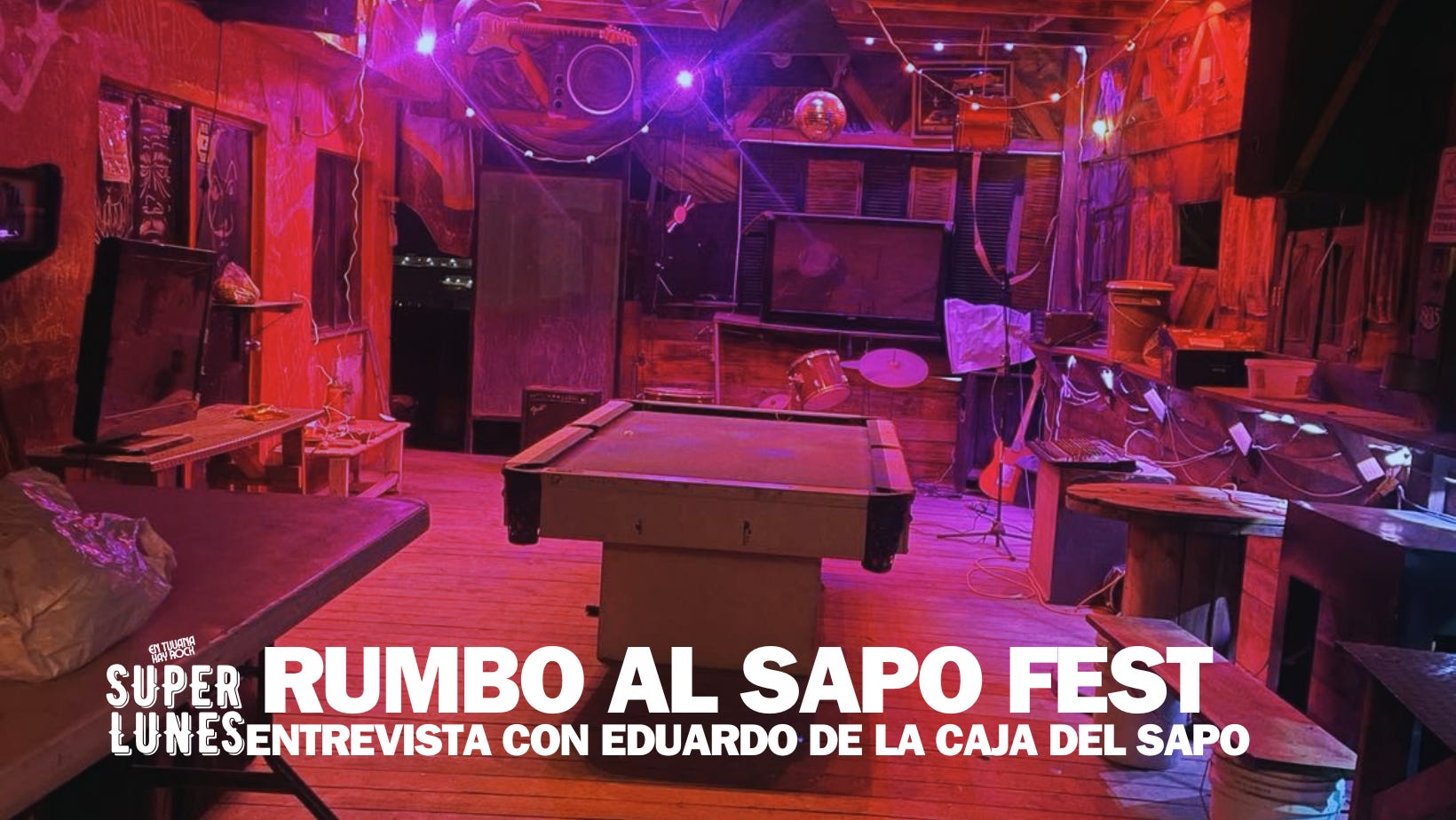 SUPER LUNES | RUMBO AL SAPO FEST: ENTREVISTA CON EDUARDO DE LA CAJA DEL SAPO