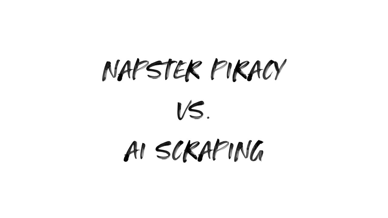 #4 - Napster Piracy vs. AI Scraping episode artwork