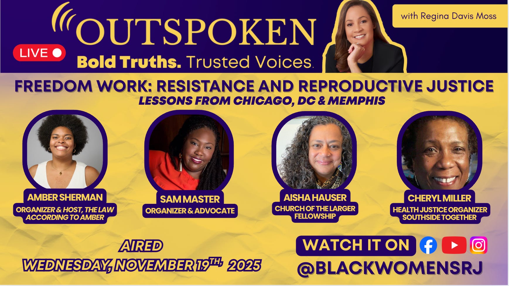 Outspoken with Dr. Regina Davis Moss Podcast