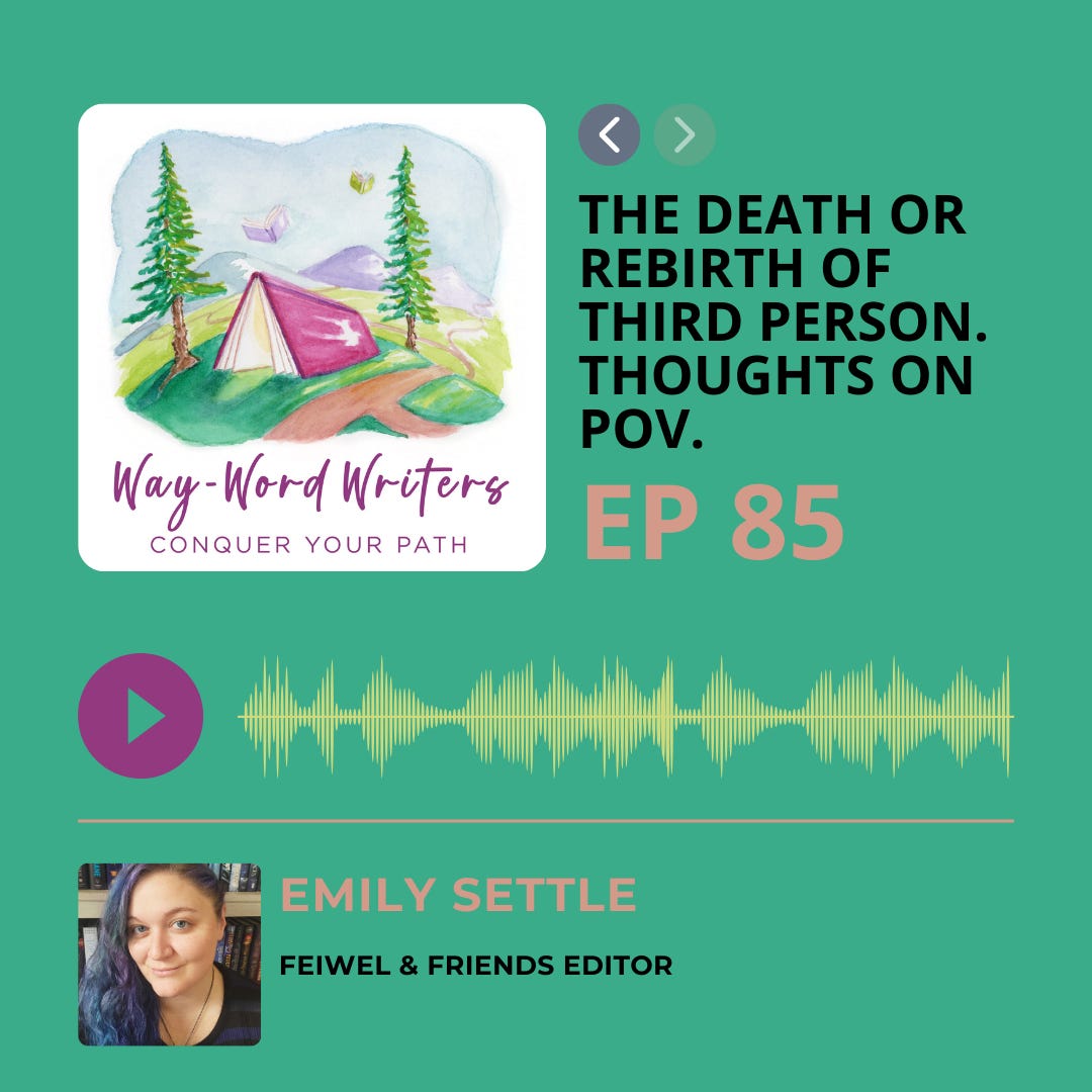 EPISODE 85: A Discussion About POV with Macmillan Editor Emily Settle