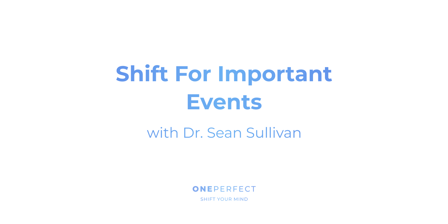 A Shift Before Important Events