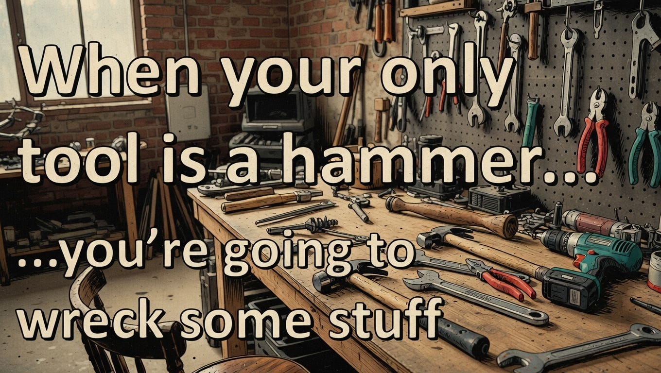 When your only tool is a hammer... episode artwork