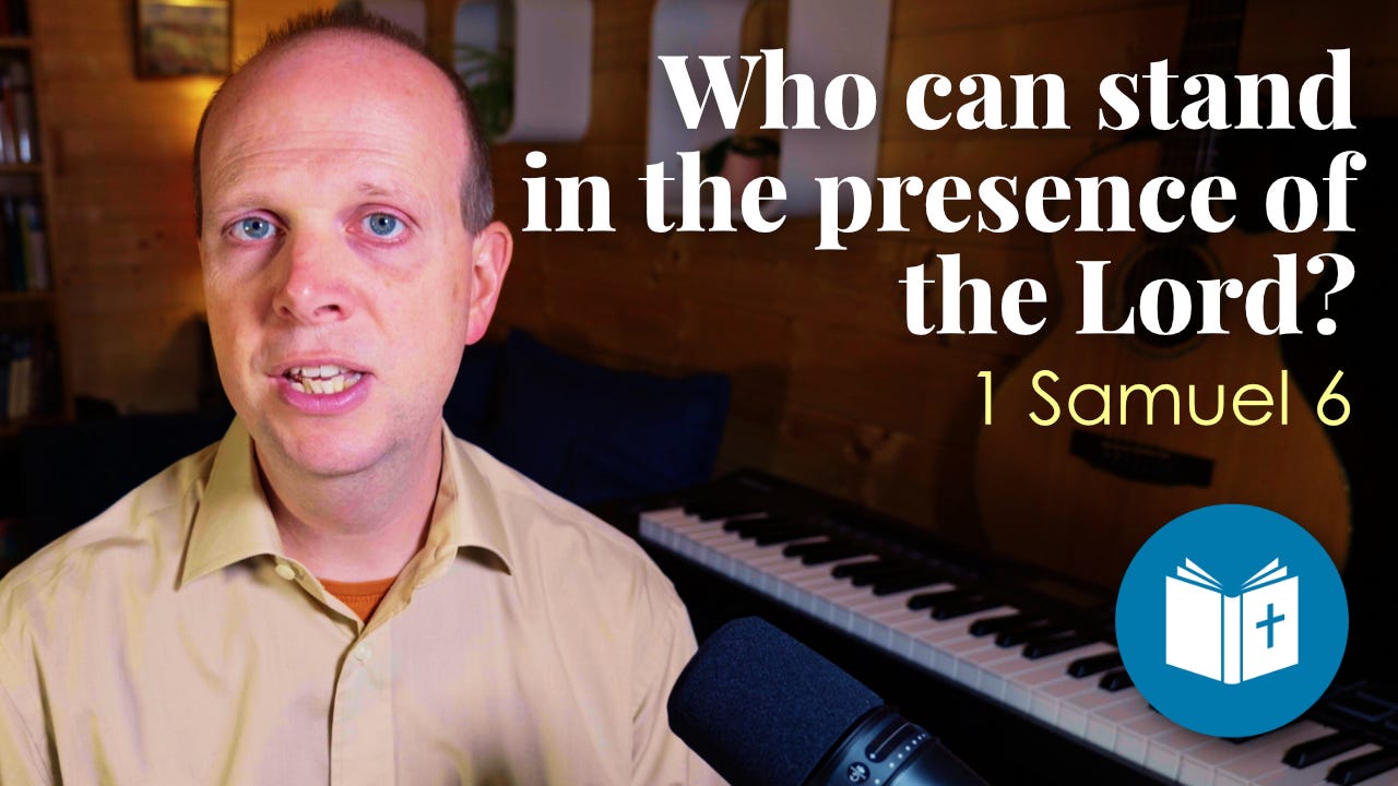 "Who can stand in the presence of this holy God?"