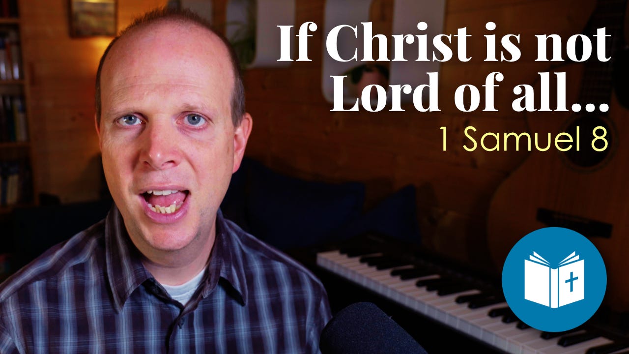 If Christ is not lord of all, he is not lord at all
