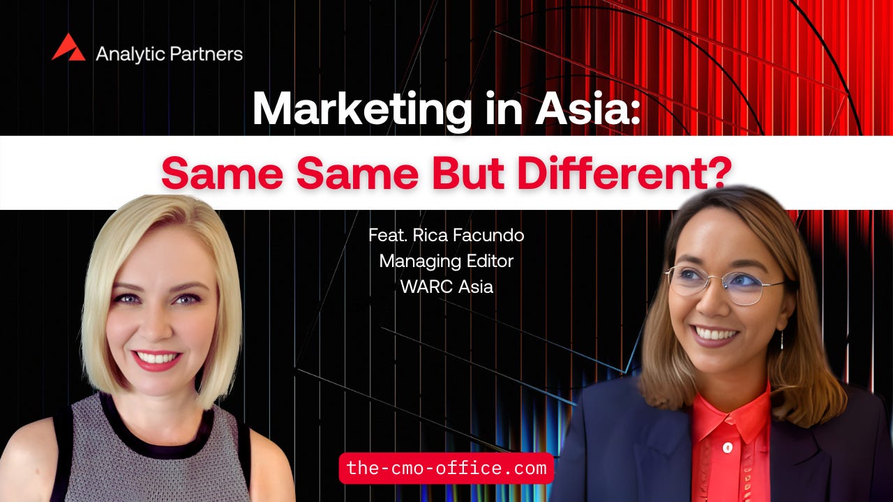 🎙️PODCAST: Marketing in Asia-Same, Same But Different? My Conversation with WARC Asia's Rica Facundo