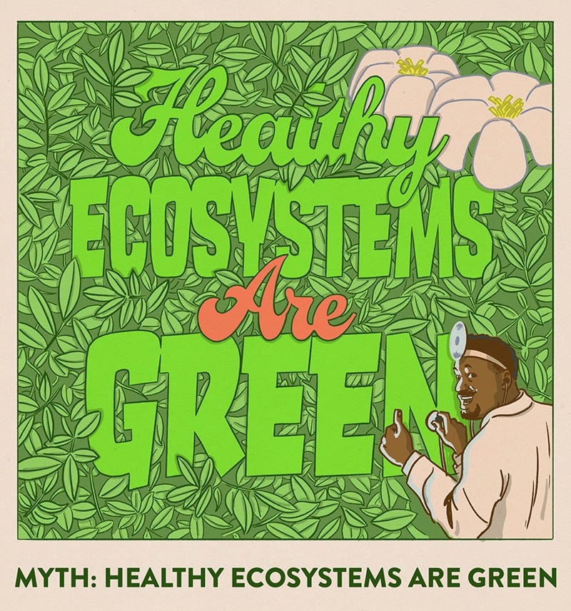 Myth: 'Healthy ecosystems are green' episode artwork