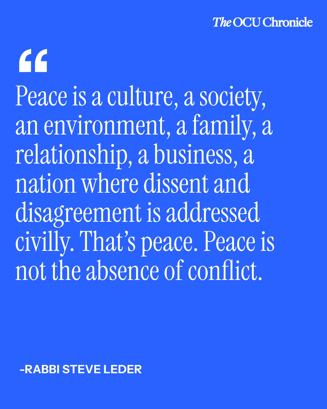 The OCU Chronicle Podcast