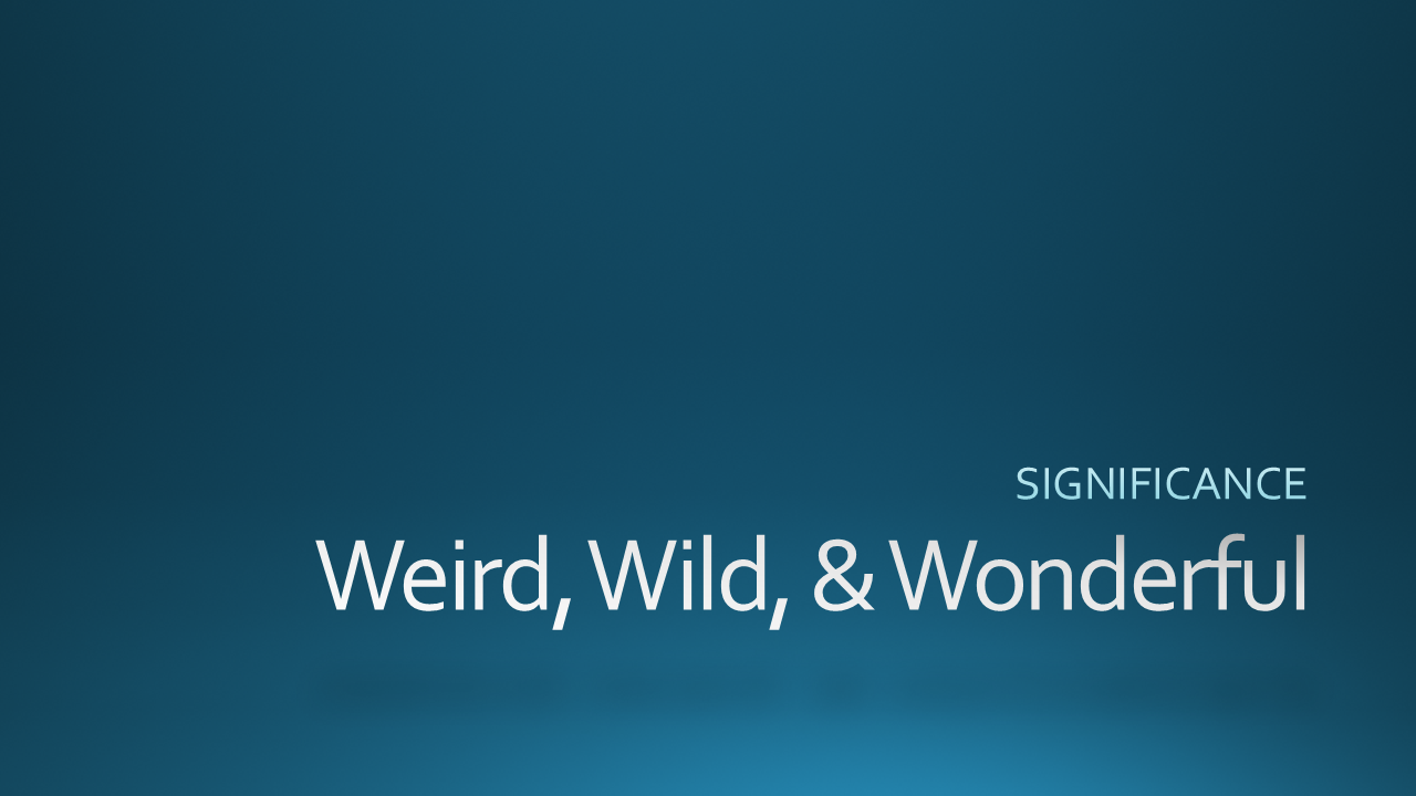 Weird, Wild, and Wonderful episode artwork