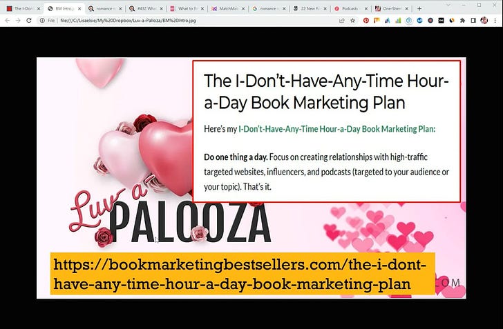 The I-Don't-Have-Any-Time Hour-a-Day Book Marketing Plan episode artwork