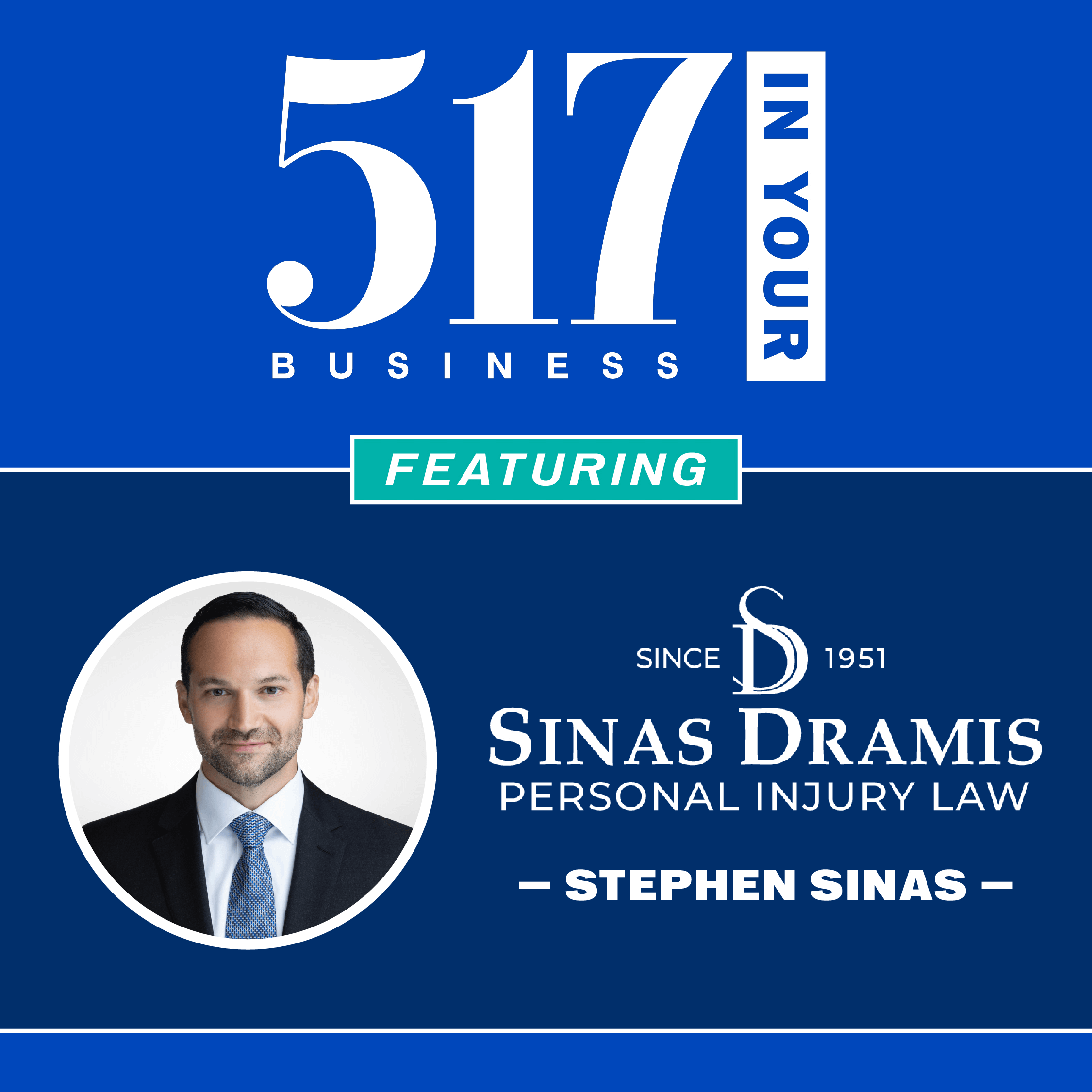 517 In Your Business Podcast: S1, E7 — Stephen Sinas, Sinas Dramis Law Firm episode artwork