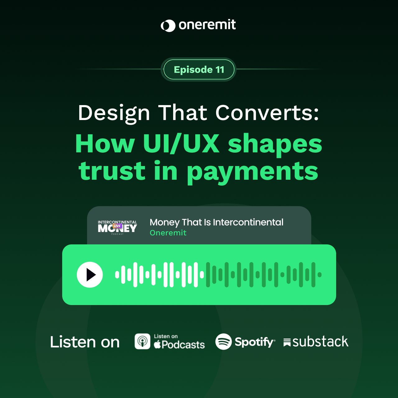 Episode 11 - How UI/UX Shapes Trust in Payments episode artwork