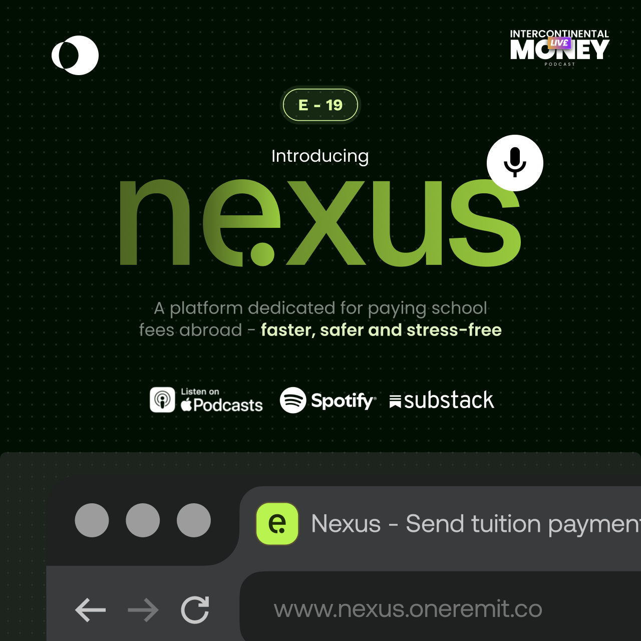 Episode 19 -Introducing Nexus by Oneremit episode artwork