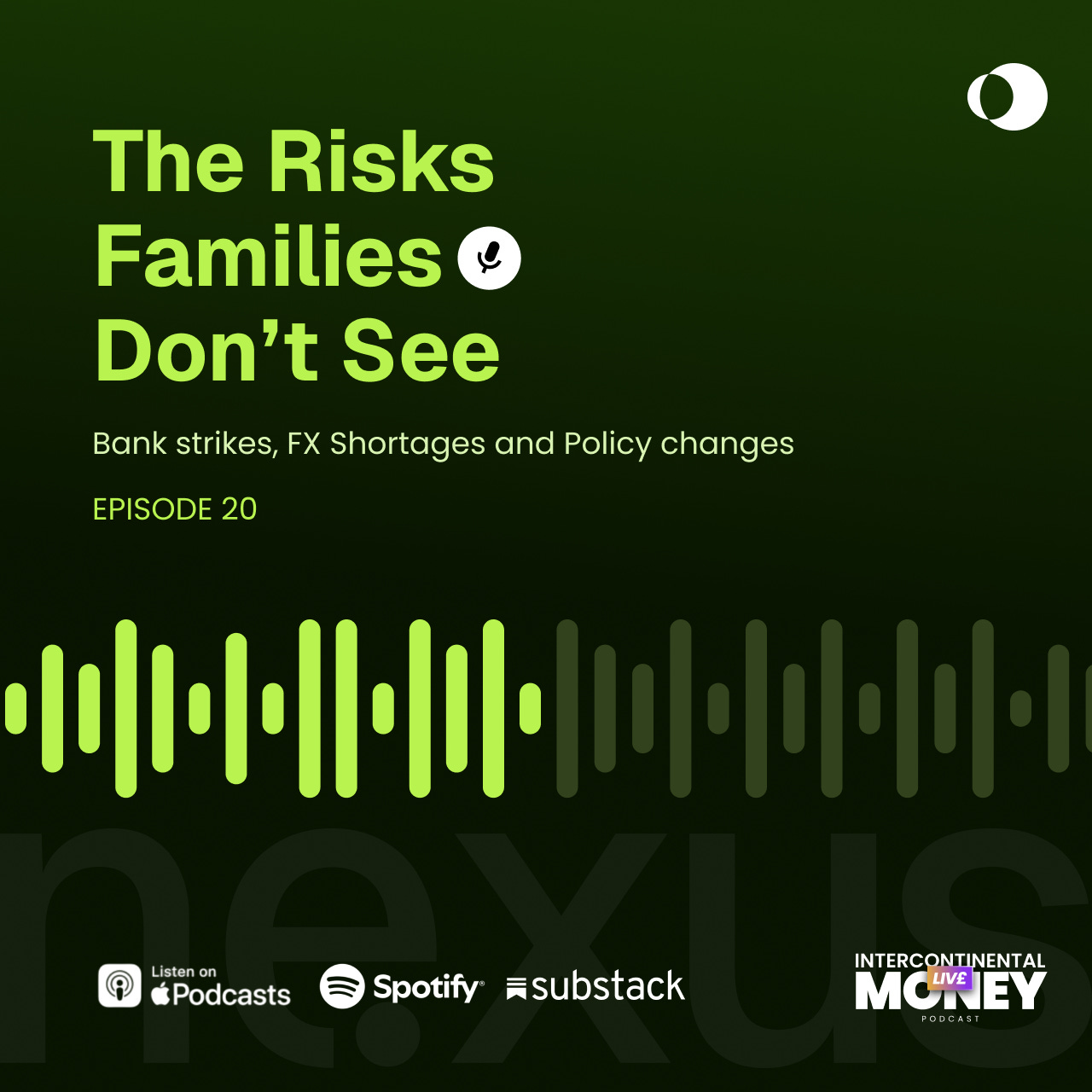 Episode 20 - Bank Strikes, FX Shortages, and Policy Changes: The Risks Families Don’t See episode artwork