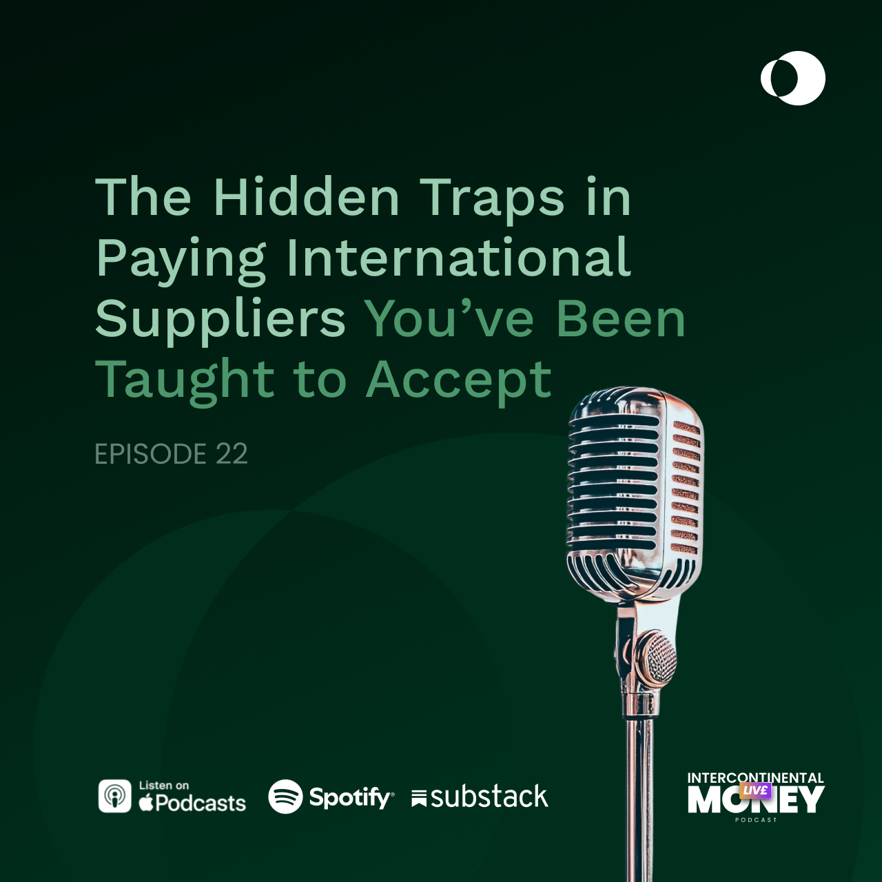 Episode 22 - The Hidden Traps in Paying International Suppliers You’ve Been Taught to Accept episode artwork