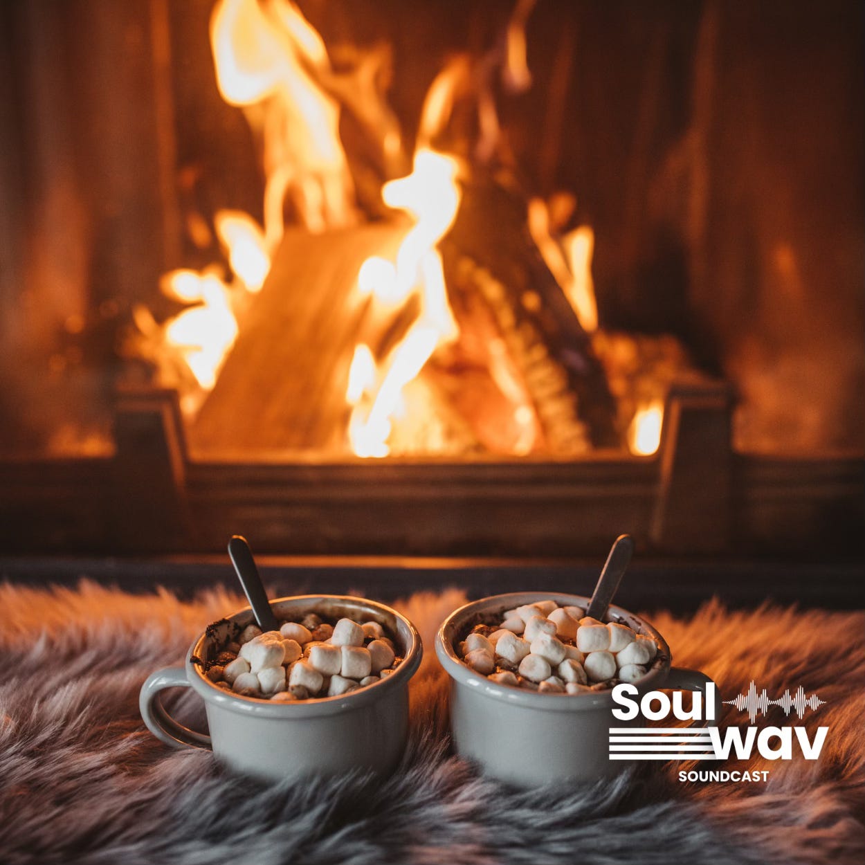 ❄️ Winter Cabin Ambience – Cozy Fireplace & Gently Falling Snow 🔥