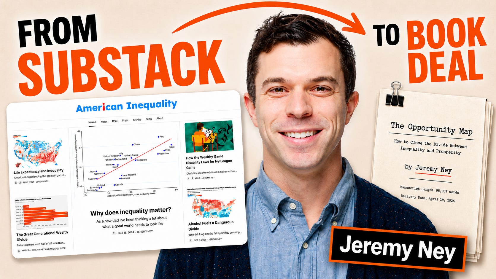 How to Turn a Small Substack Into a Big Book Deal | American Inequality Author Jeremy Ney  episode artwork