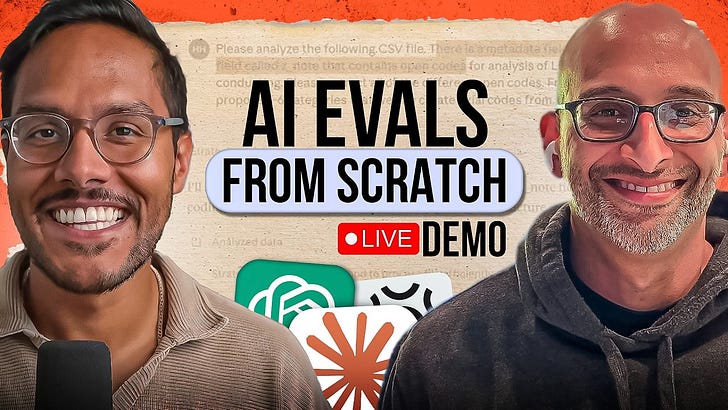 How to Do AI Evals Step-by-Step with Real Production Data | Tutorial by Hamel Husain and Shreya Shankar