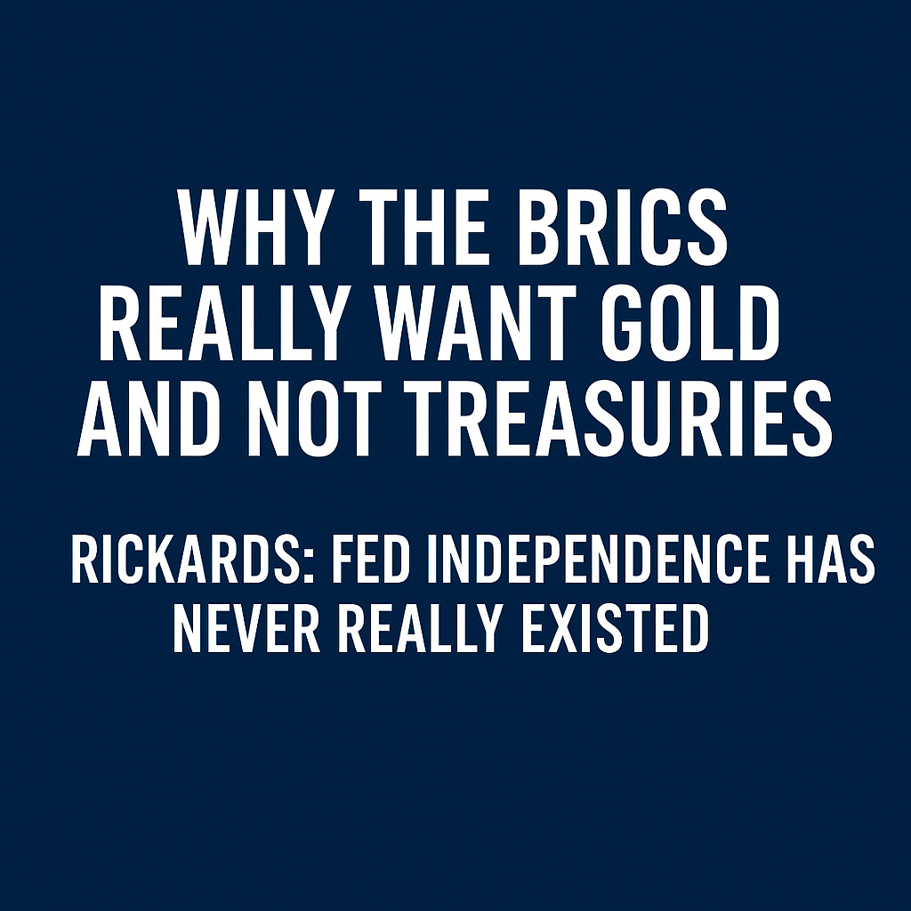 What is the Brics Real Goal With Gold? episode artwork