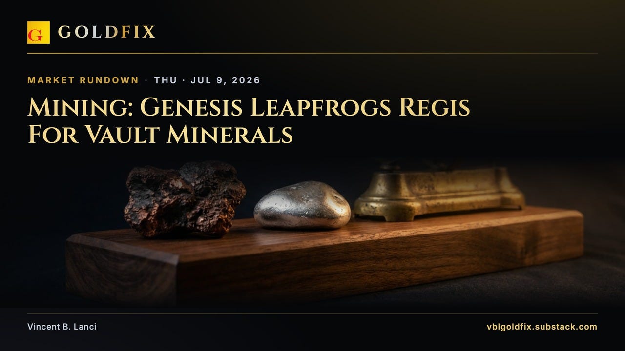 Mining: Genesis Leapfrogs Regis For Vault Minerals episode artwork