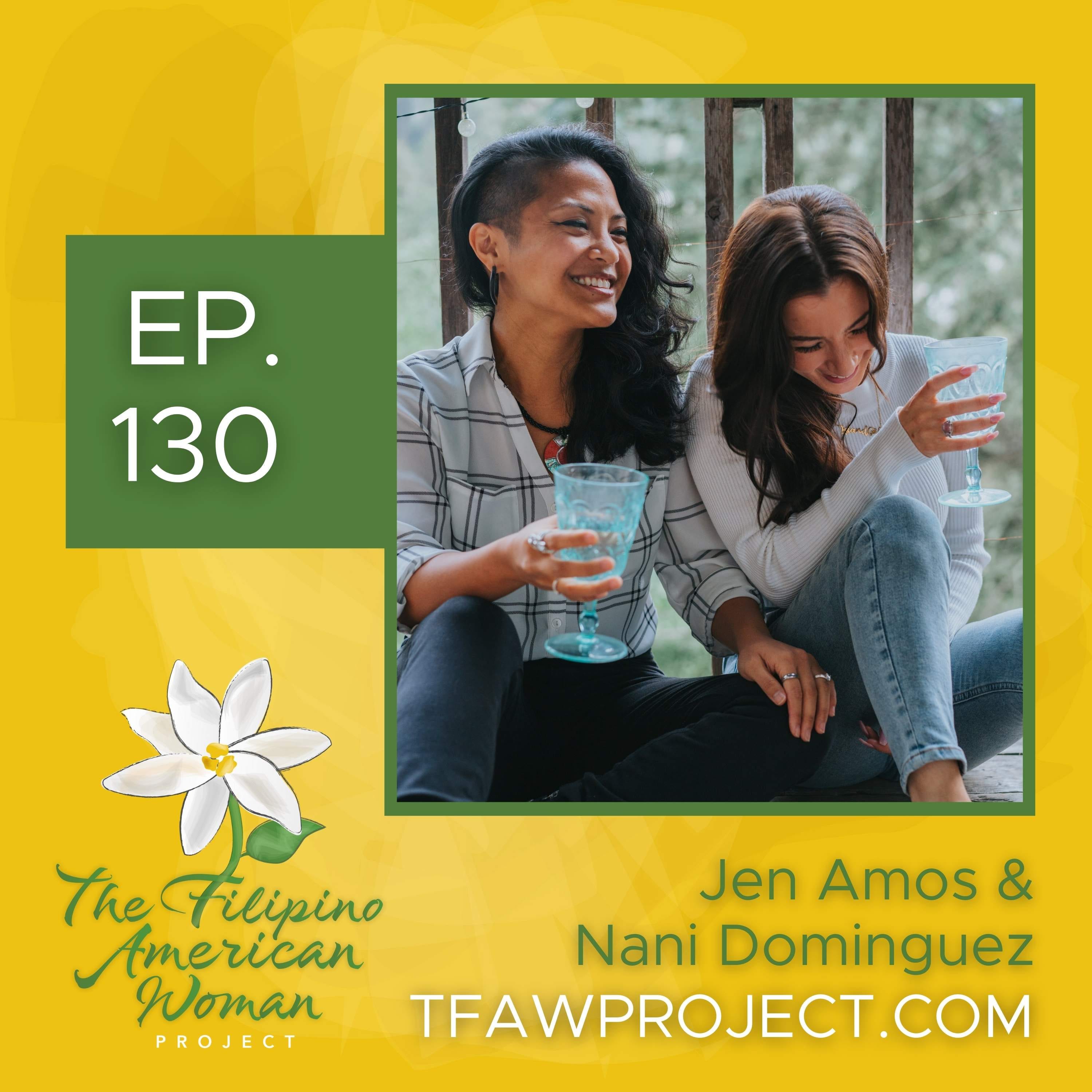 130: "I trust that the feelings I’m having right now will be taken care of with whatever comes next." Season finale and wrapping up FAHM with Jen and Nani episode artwork