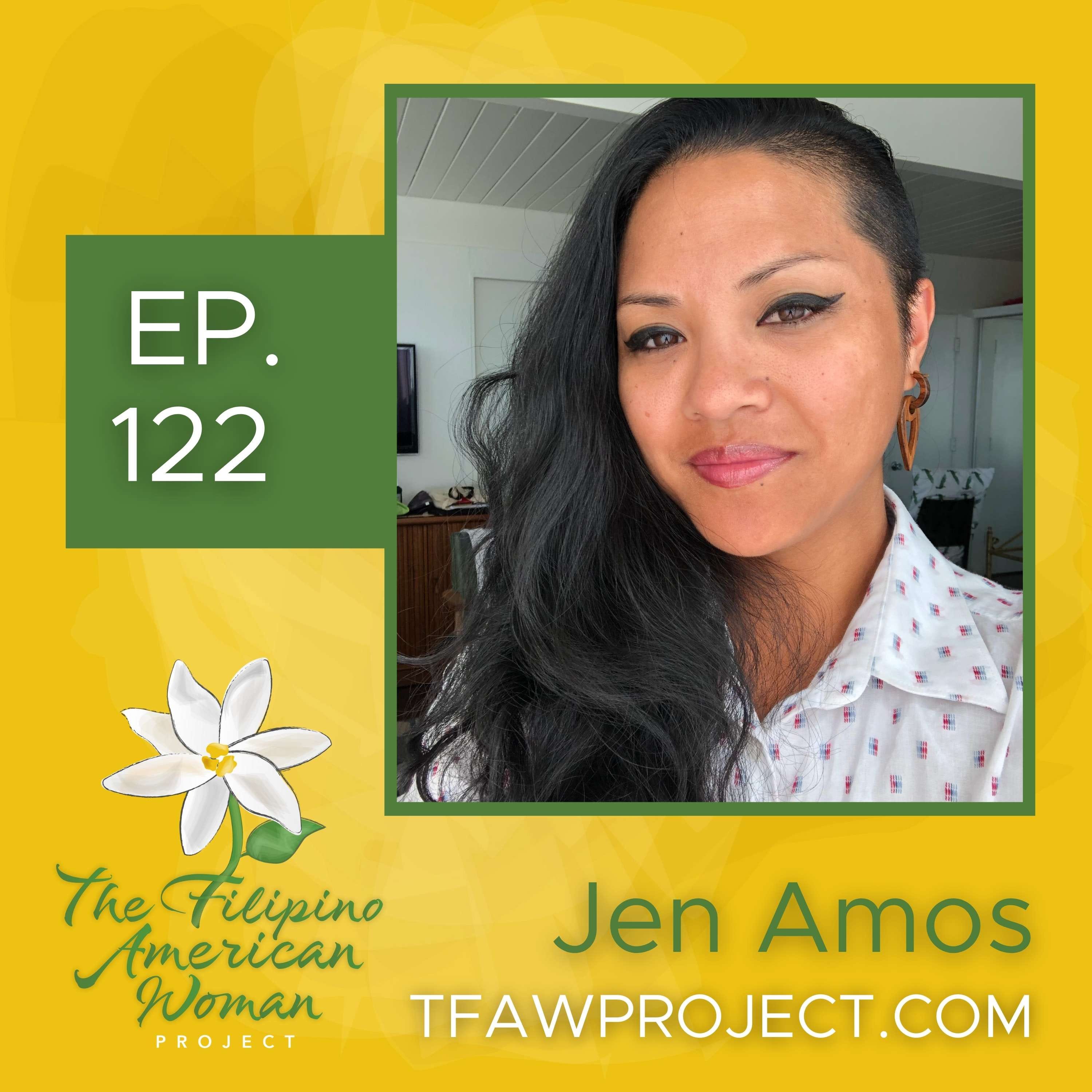 122: “I can find my words because of you, the listener.” Important show updates and finally replying to your messages with Jen Amos episode artwork