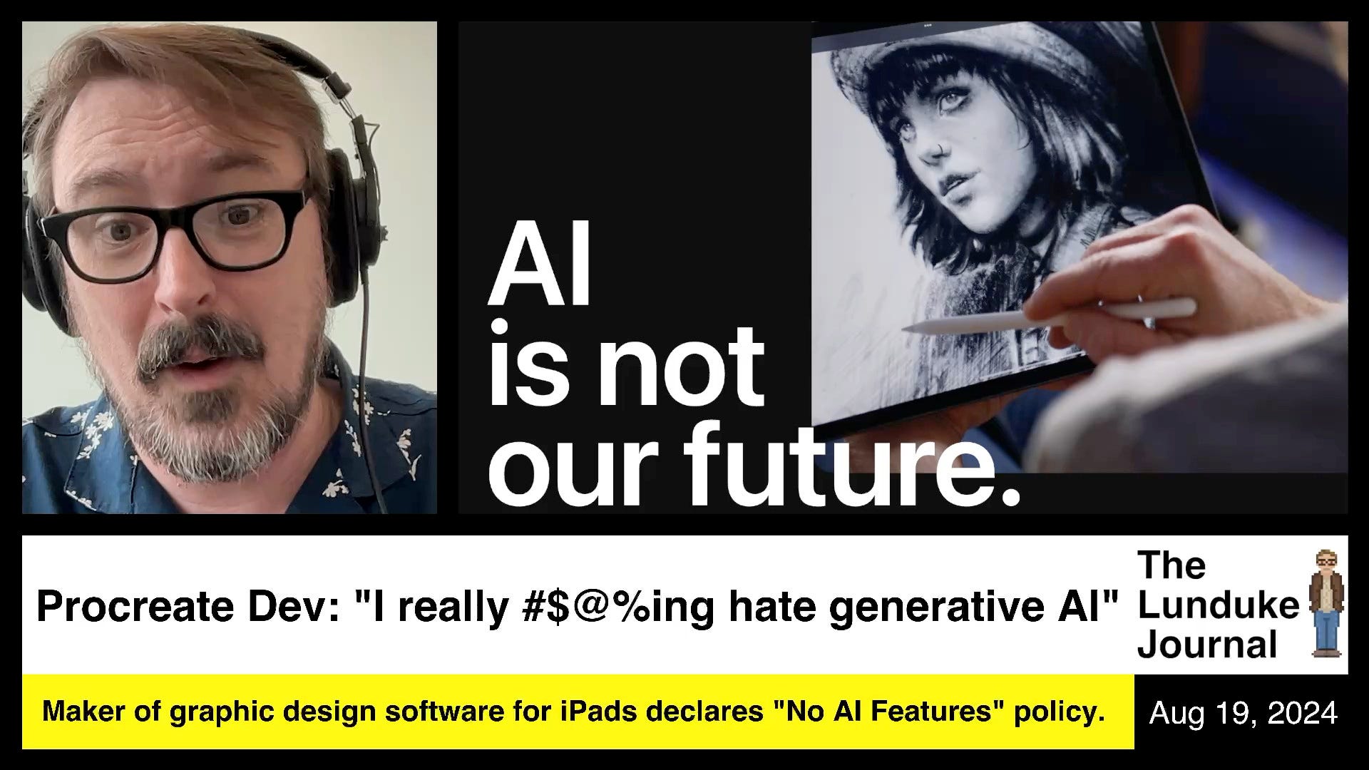 Procreate Dev: "I really BEEPing hate generative AI"