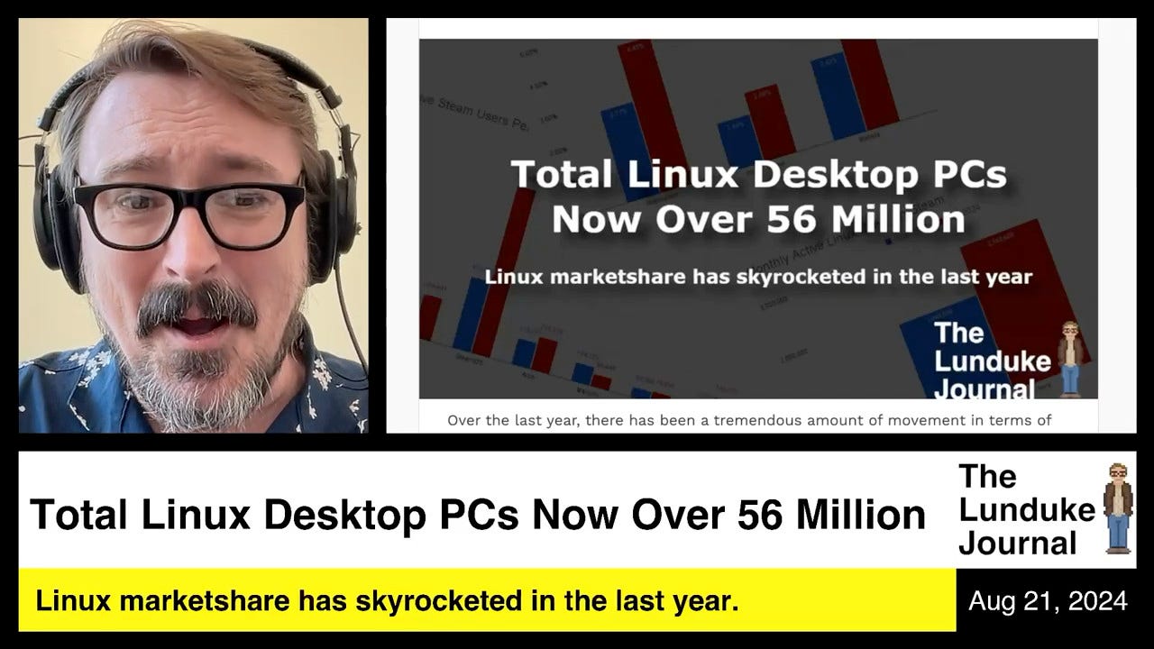 Total Linux Desktop PCs Now Over 56 Million