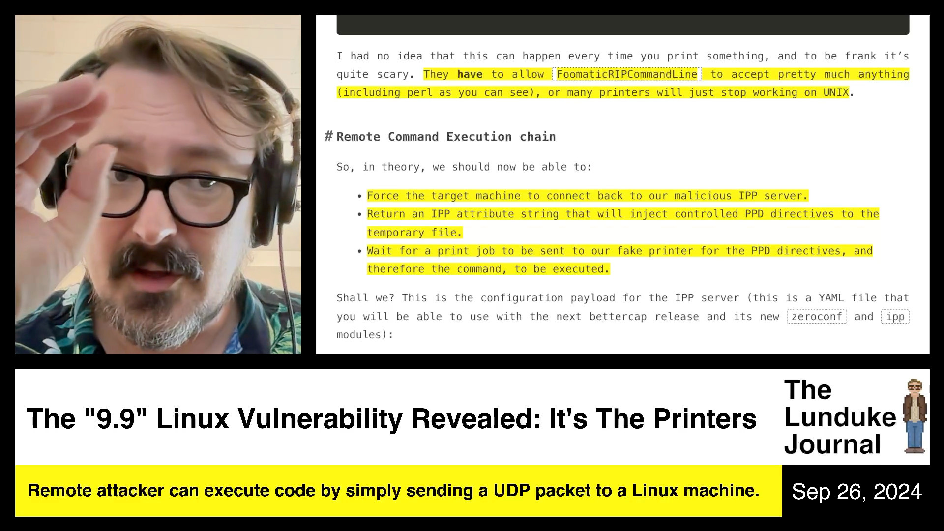 The "9.9" Linux Vulnerability Revealed: It's The Printers