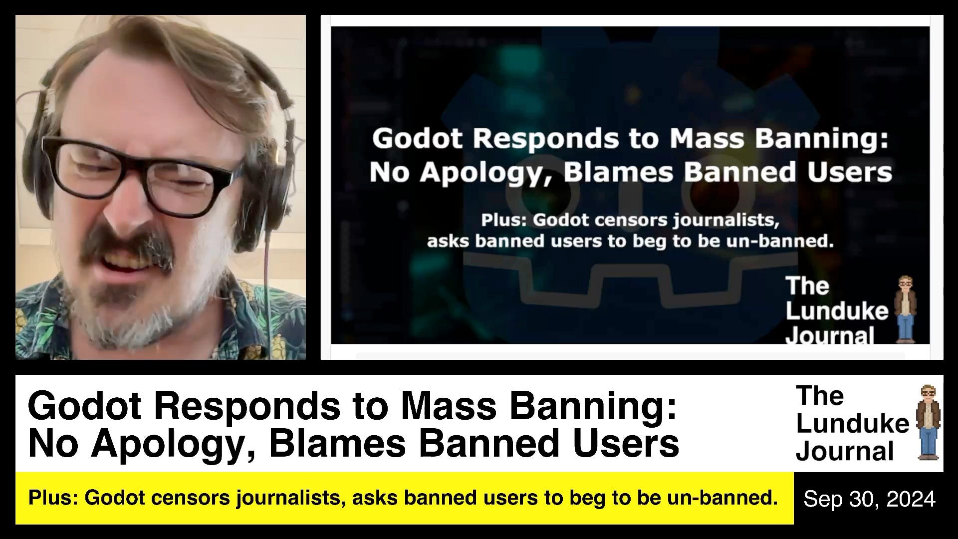 Godot Responds to Mass Banning - No Apology, Blames Banned Users