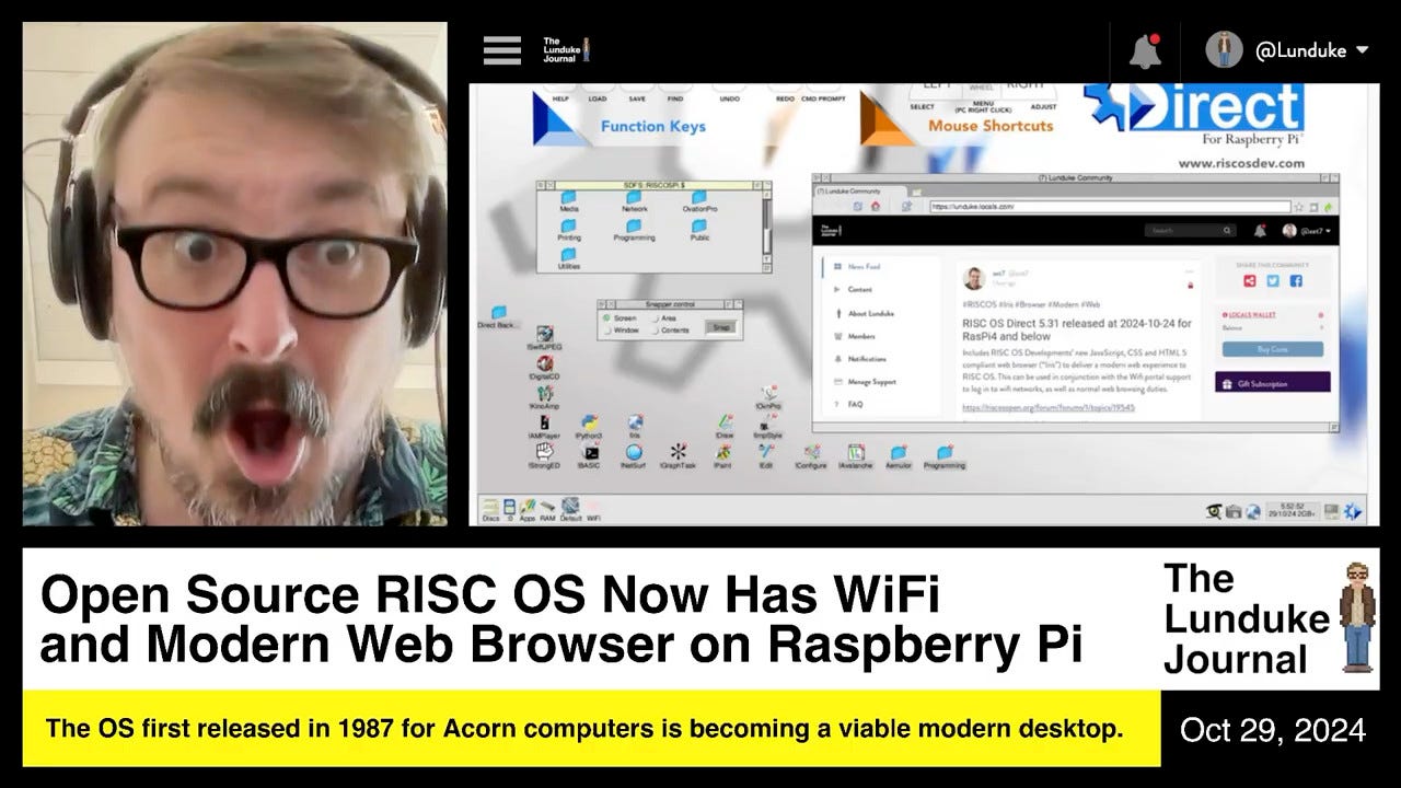 Open Source RISC OS Now Has WiFi and Modern Web Browser on Raspberry Pi