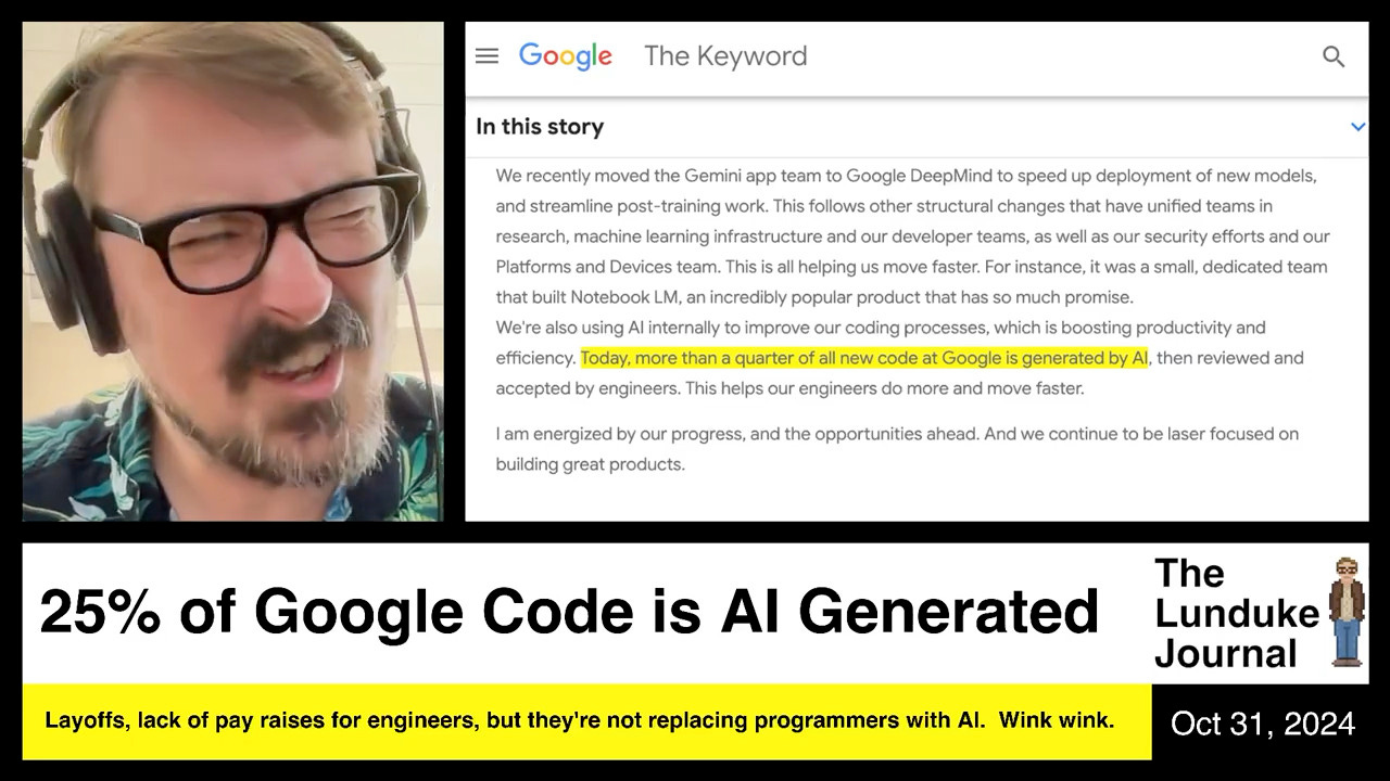 25% of Google Code is AI Generated