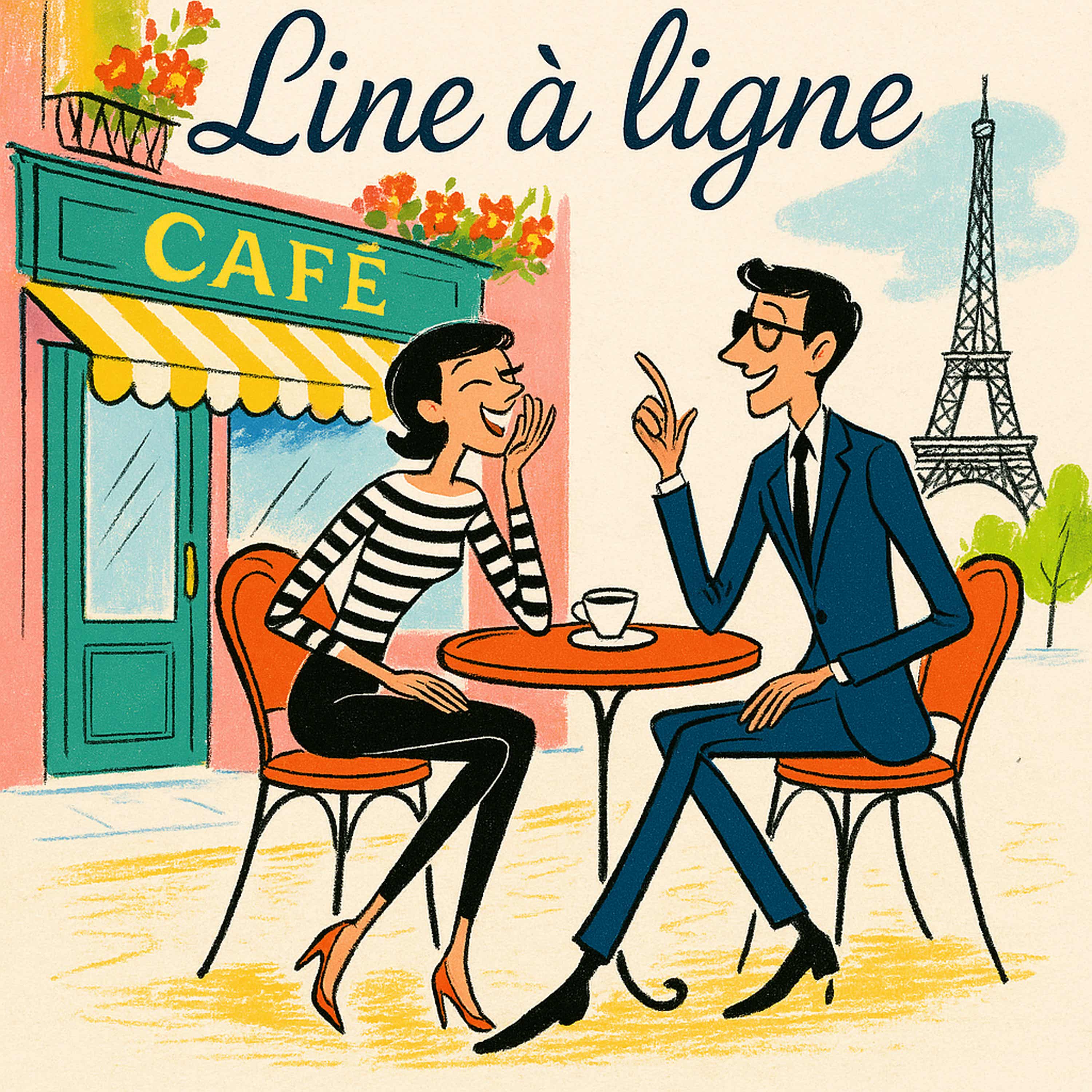 English to French: Stories Line by Ligne