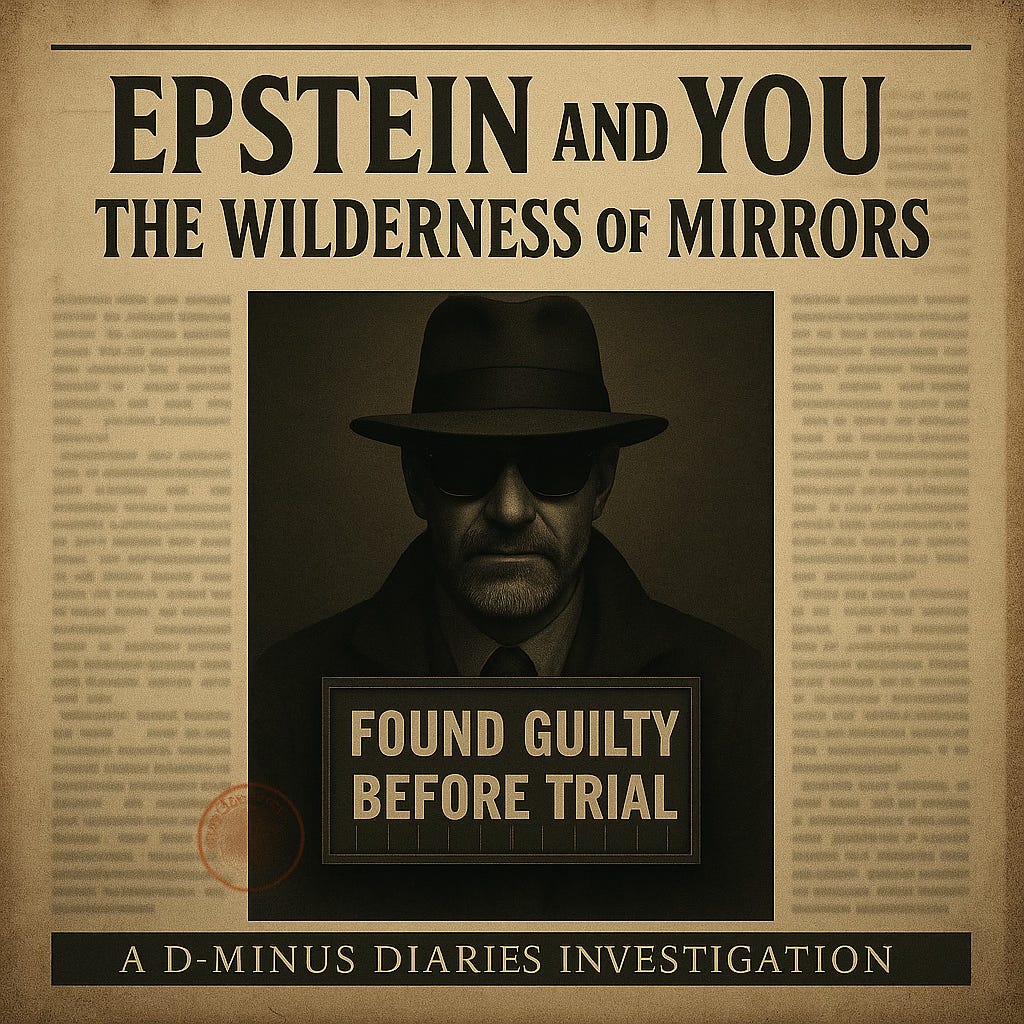 Epstein and You: The Wilderness of Mirrors episode artwork
