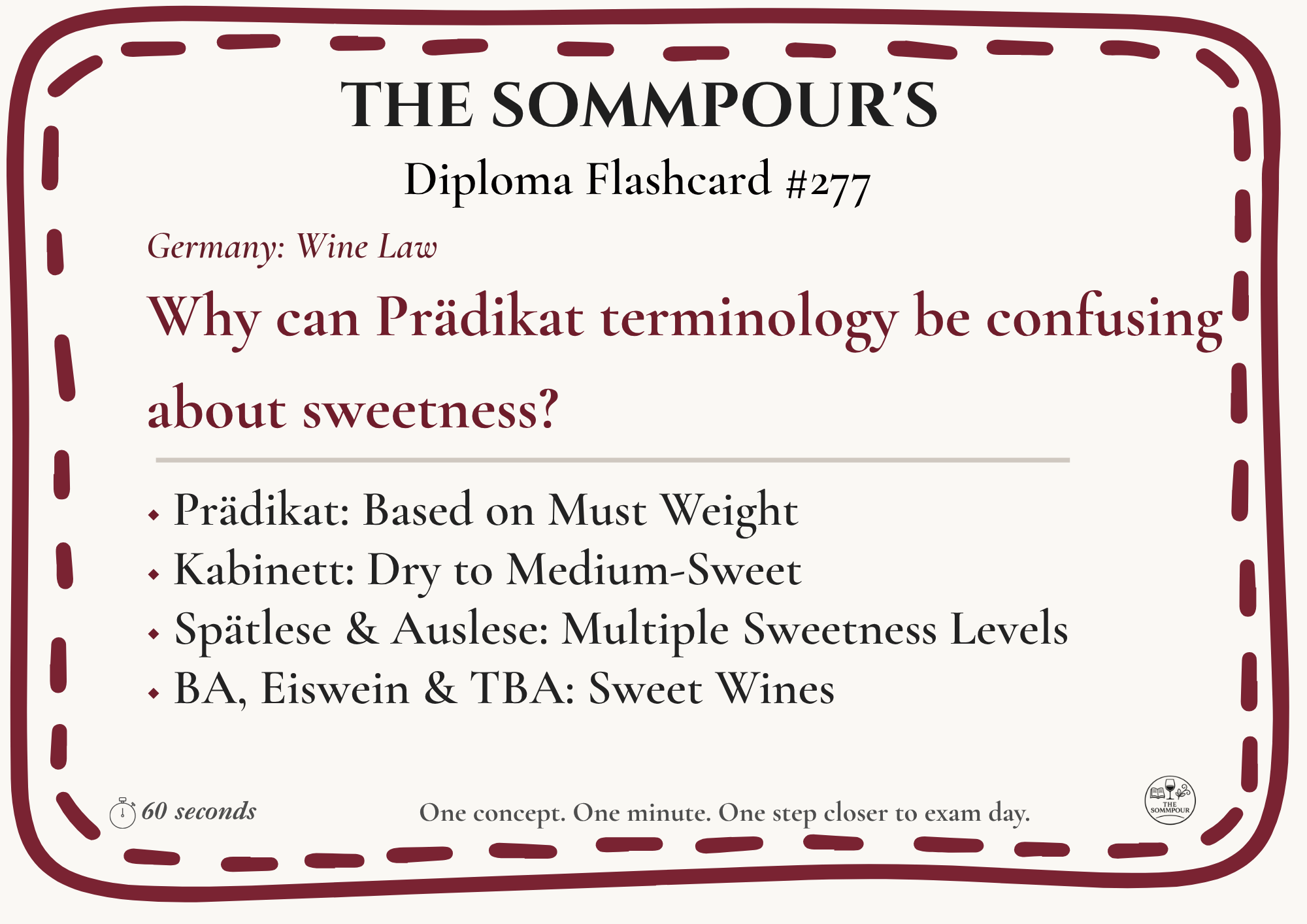 Diploma Flashcard #277: Why can Prädikat terminology be confusing about sweetness? episode artwork