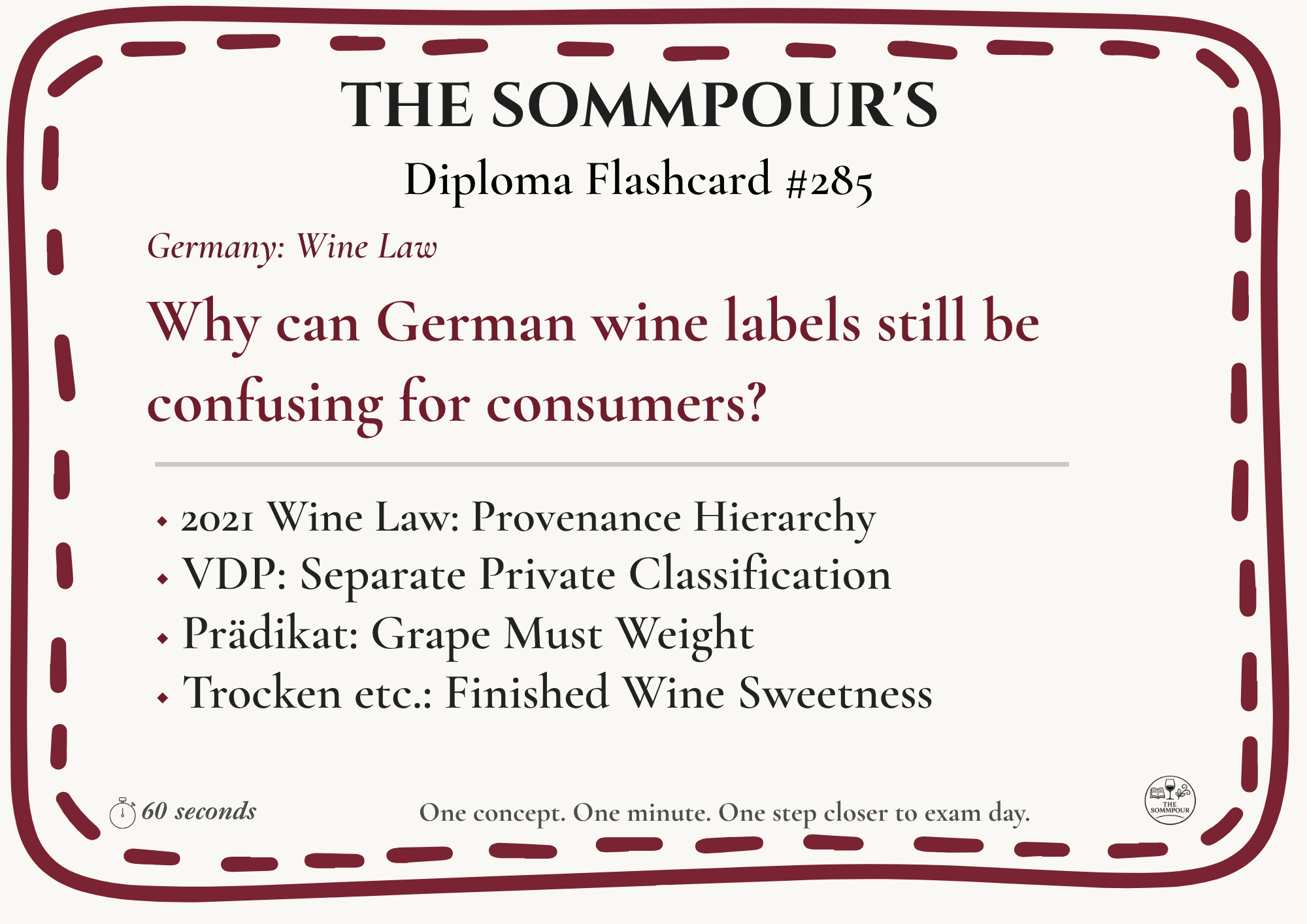 Diploma Flashcard #285: Why can German wine labels still be confusing for consumers? episode artwork