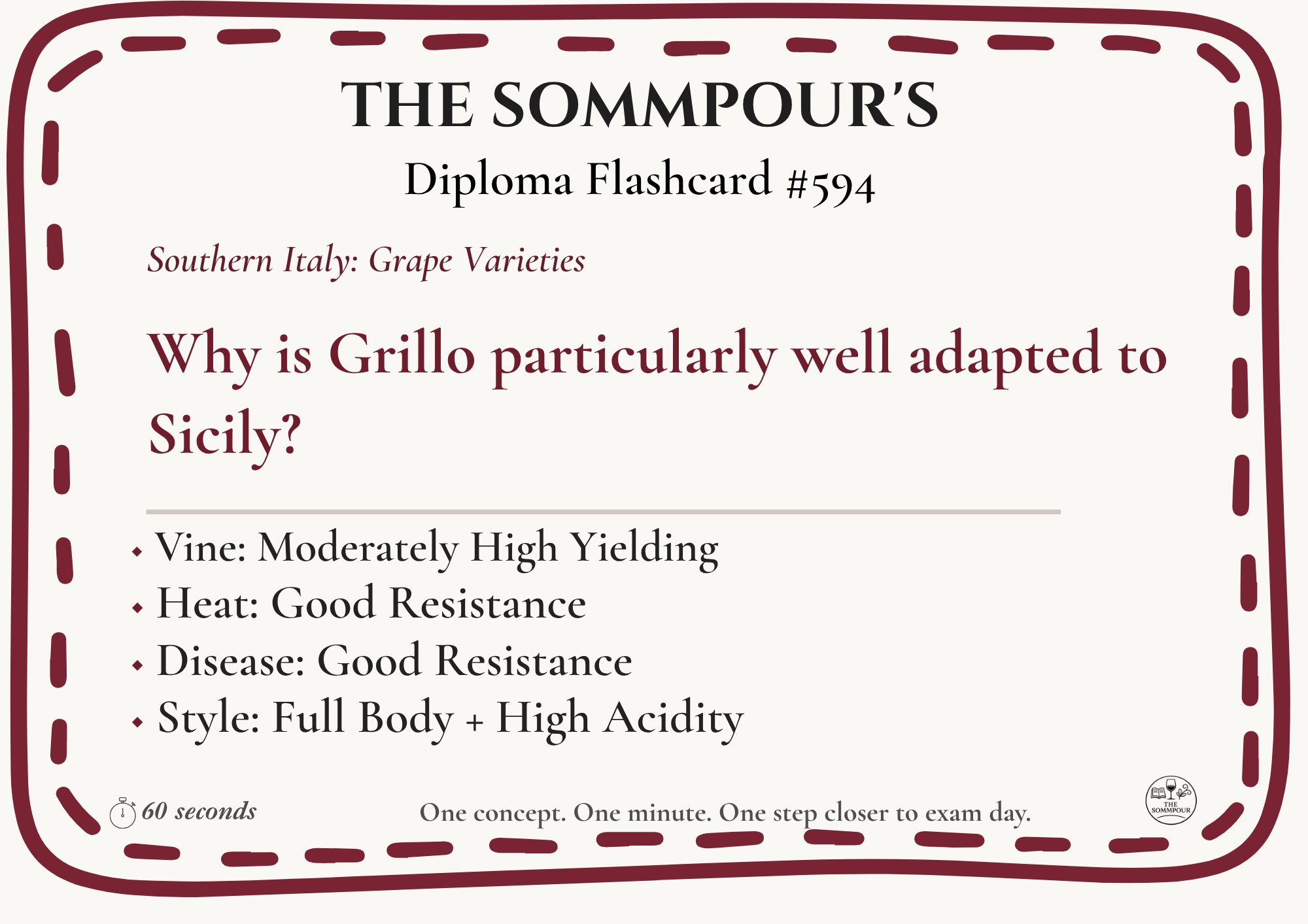 Diploma Flashcard #594: Why is Grillo particularly well adapted to Sicily? episode artwork