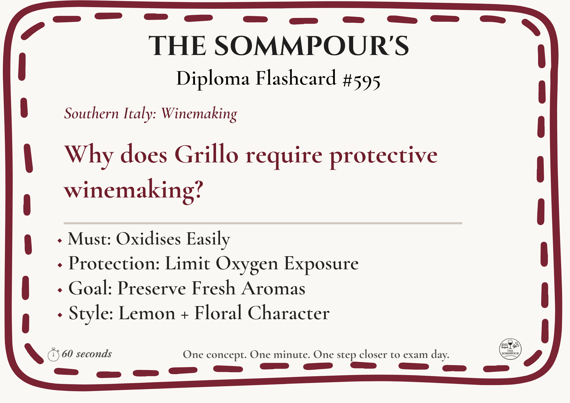 Diploma Flashcard #595: Why does Grillo require protective winemaking? episode artwork